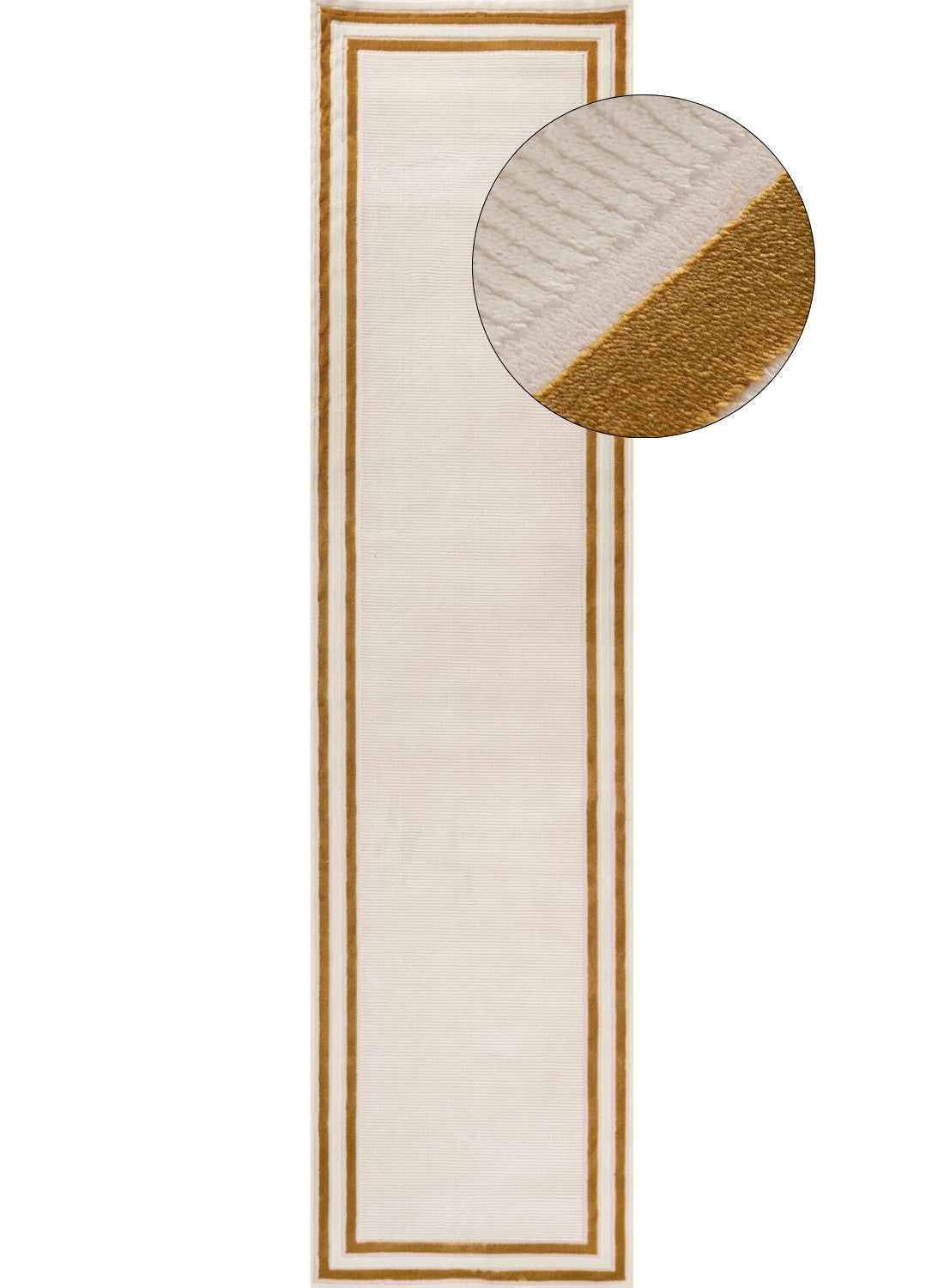 Carmel Cream-Gold Bordered Rug | 6060 - PN Home