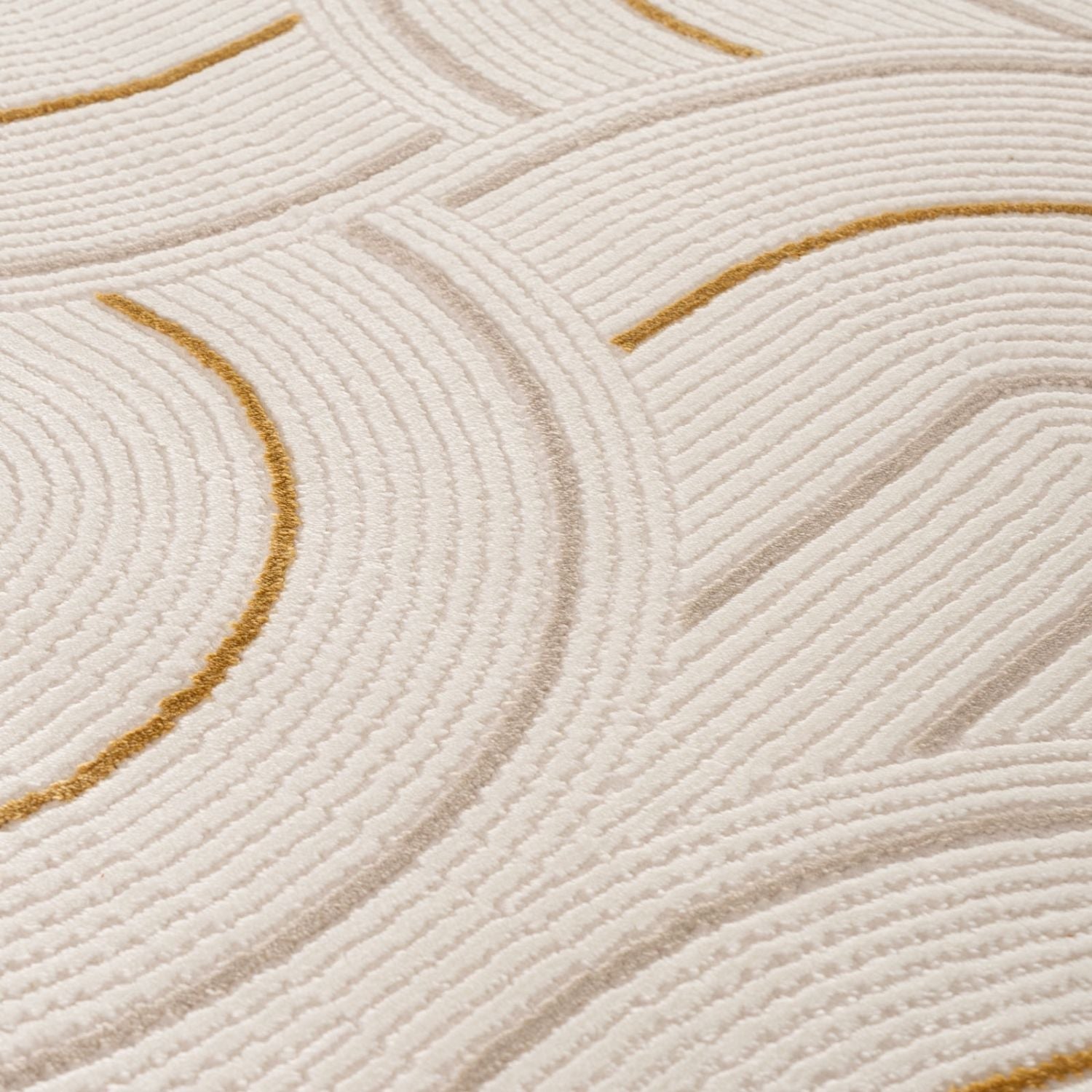 Carmel Cream-Gold Geometric Rug | 6070 - PN Home