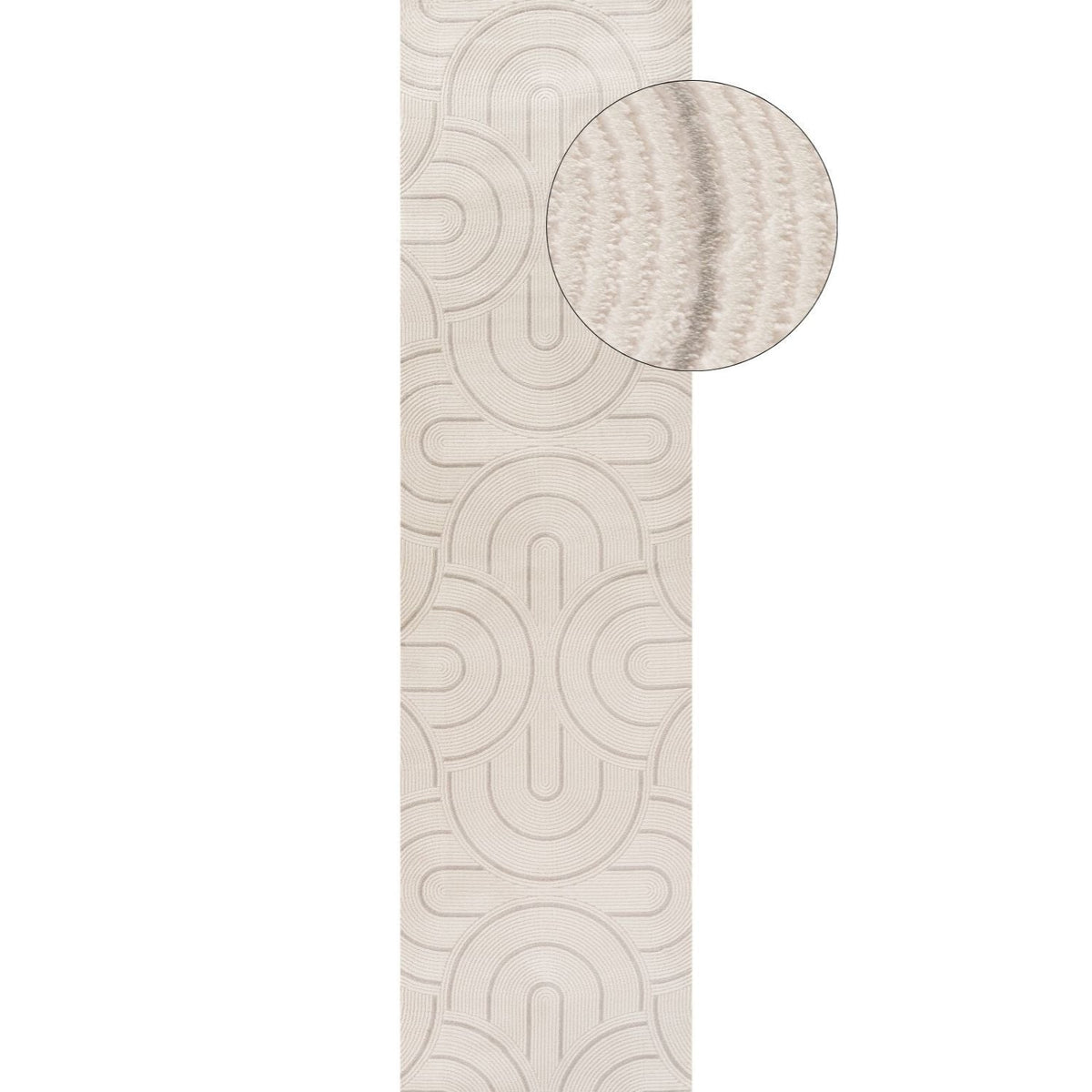 Carmel Cream-Grey Geometric Rug | 6070