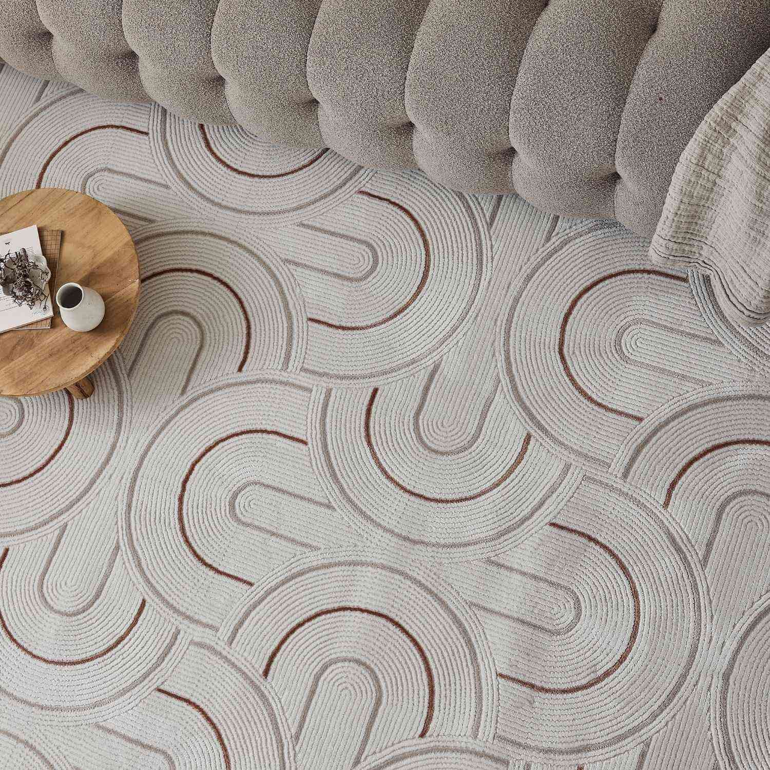 Carmel Cream-Terra Geometric Rug | 6070 - PN Home