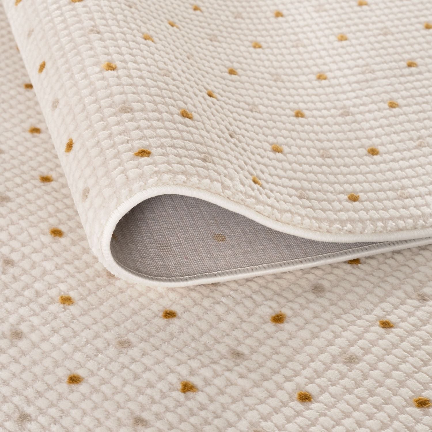 Carmel Cream-Gold Dots Rug | 6080 - PN Home