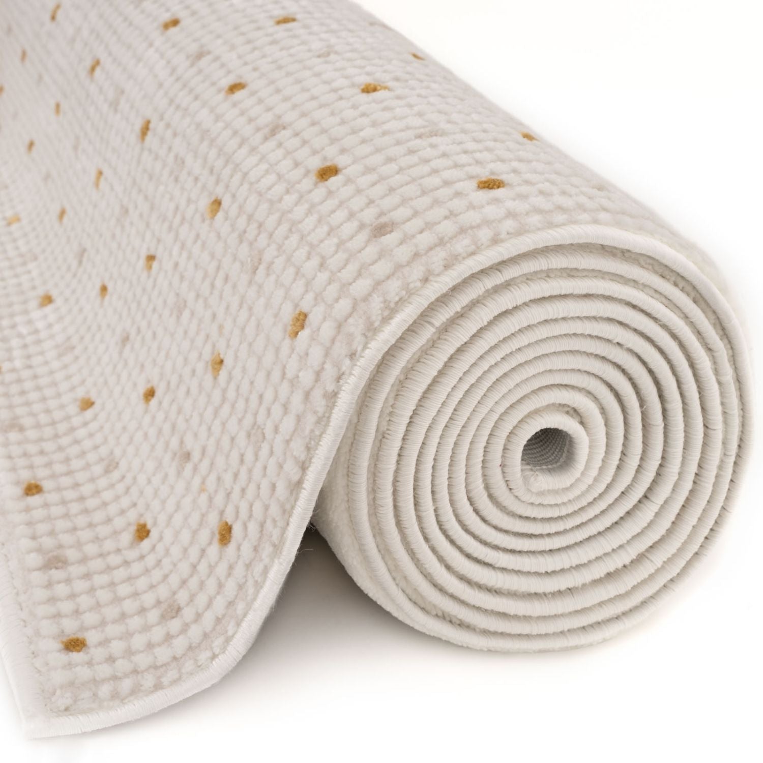 Carmel Cream-Gold Dots Rug | 6080 - PN Home