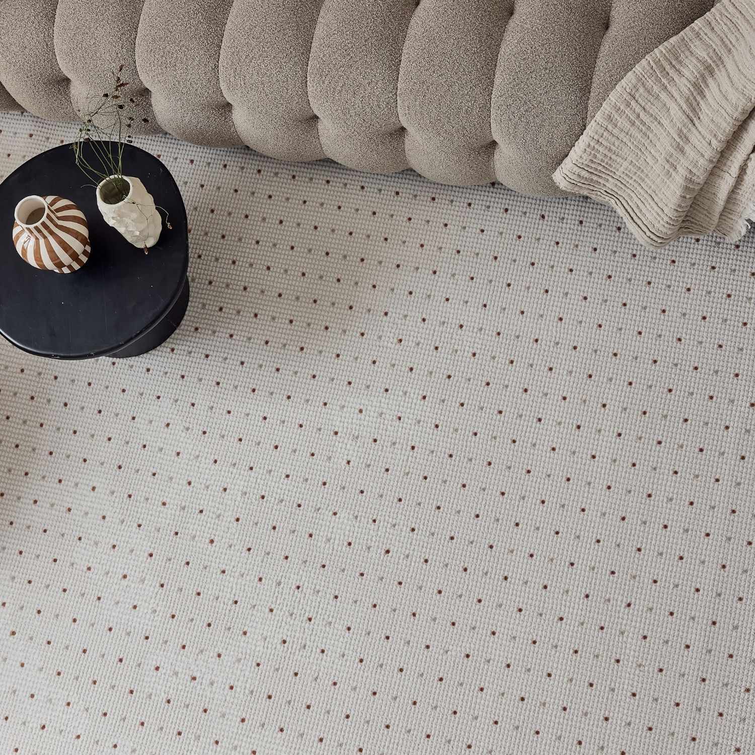 Carmel Cream-Terra Dots Rug | 6080 - PN Home