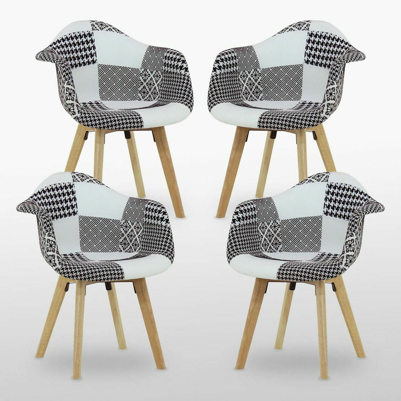 luxury patchwork dining chairs