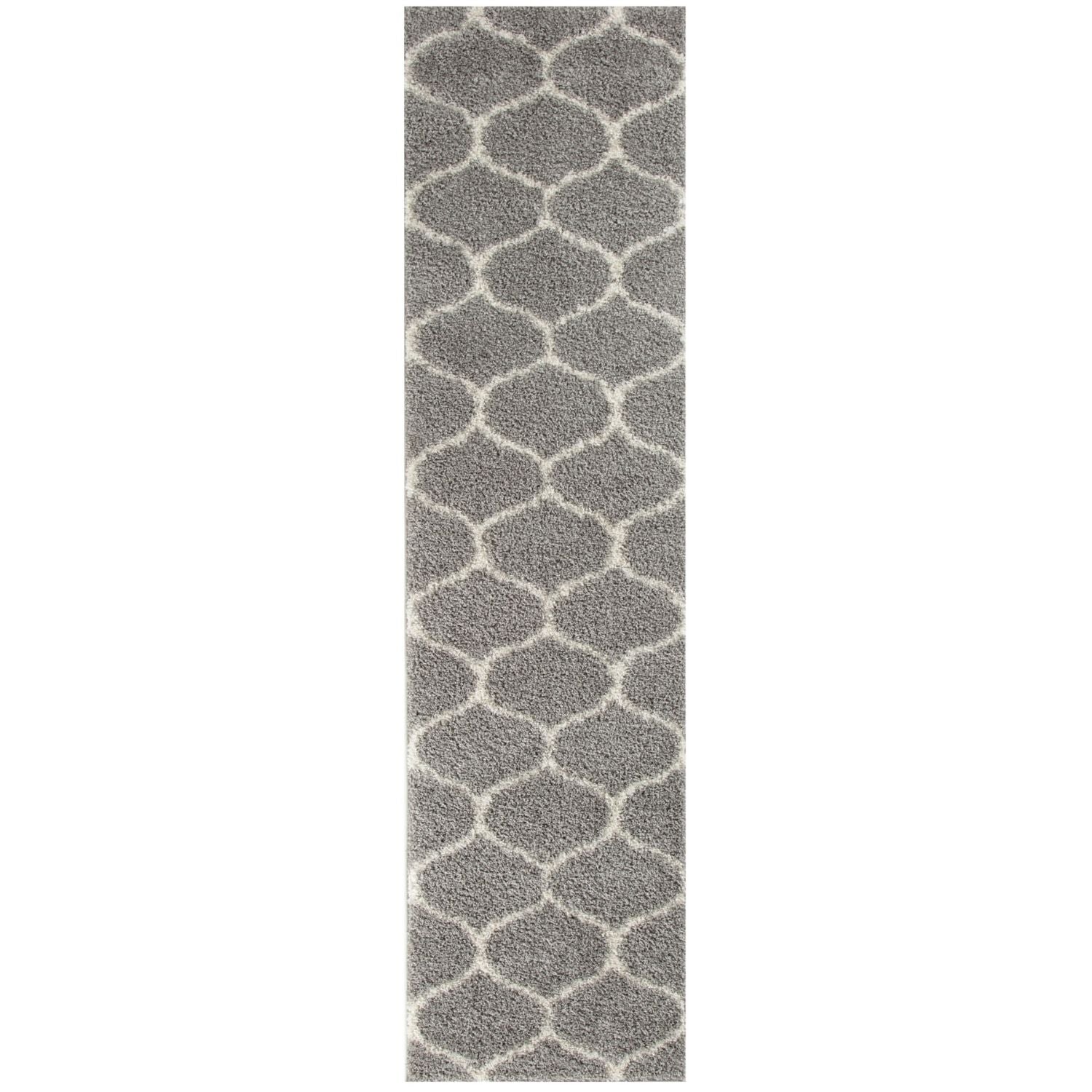 Moroccan Grey Shaggy Rug | 610 - PN Home