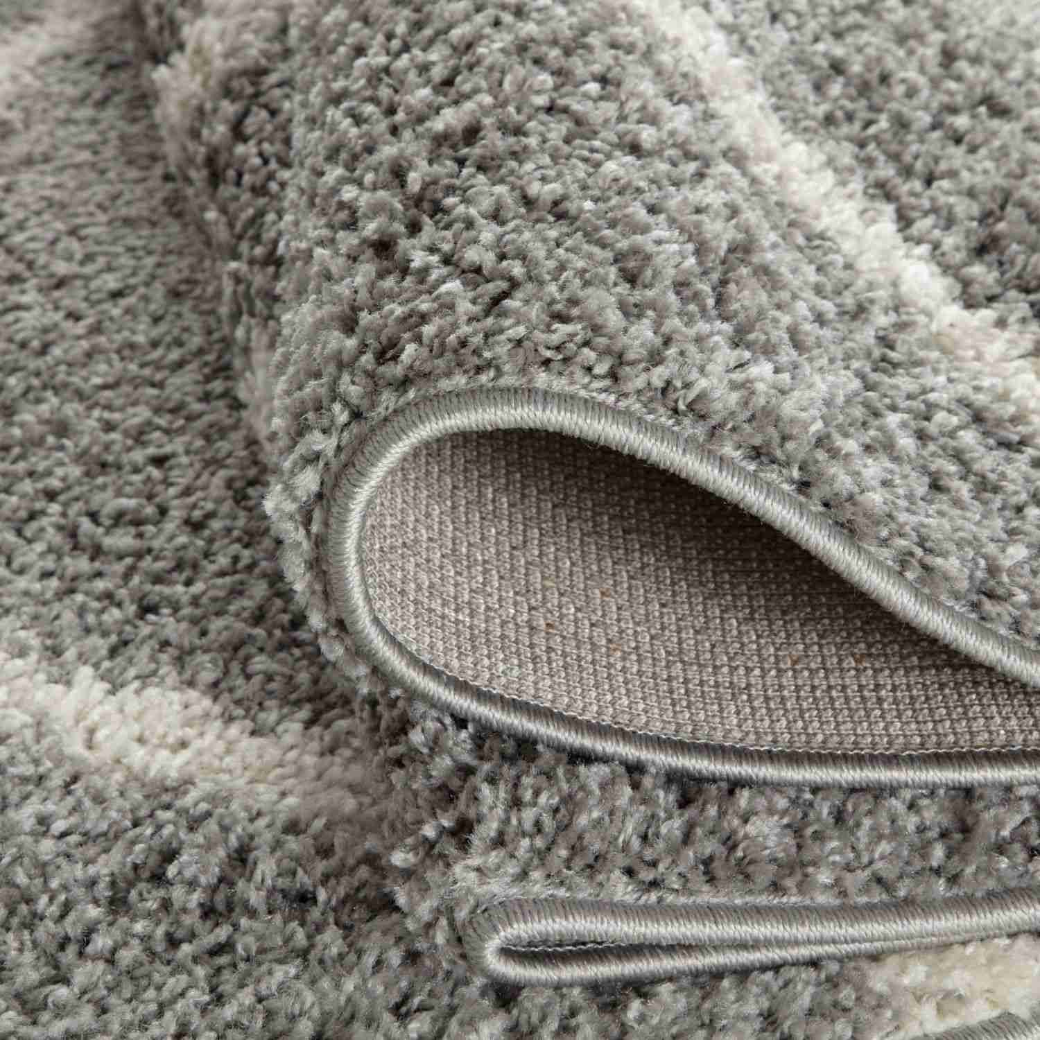 Moroccan Grey Shaggy Rug | 610 - PN Home