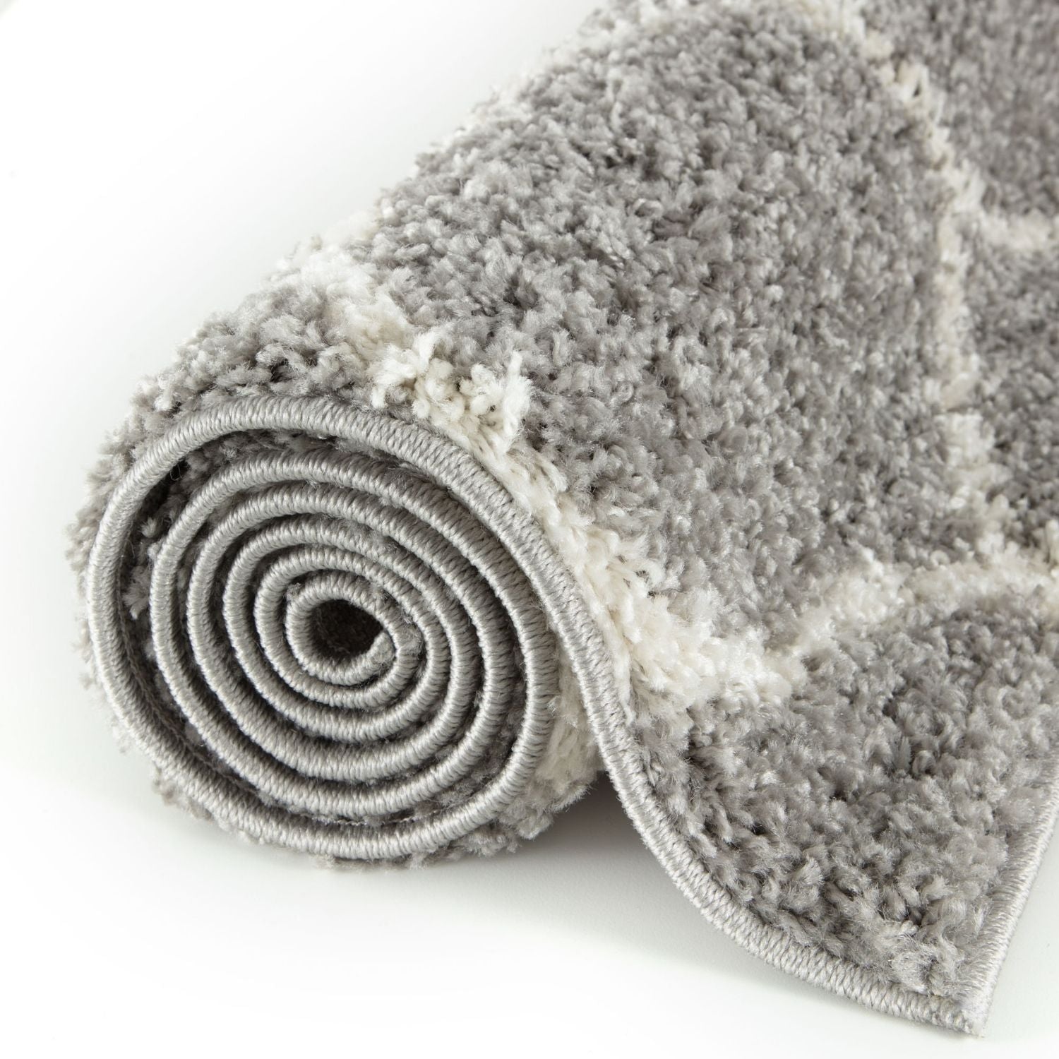 Moroccan Grey Shaggy Rug | 610 - PN Home