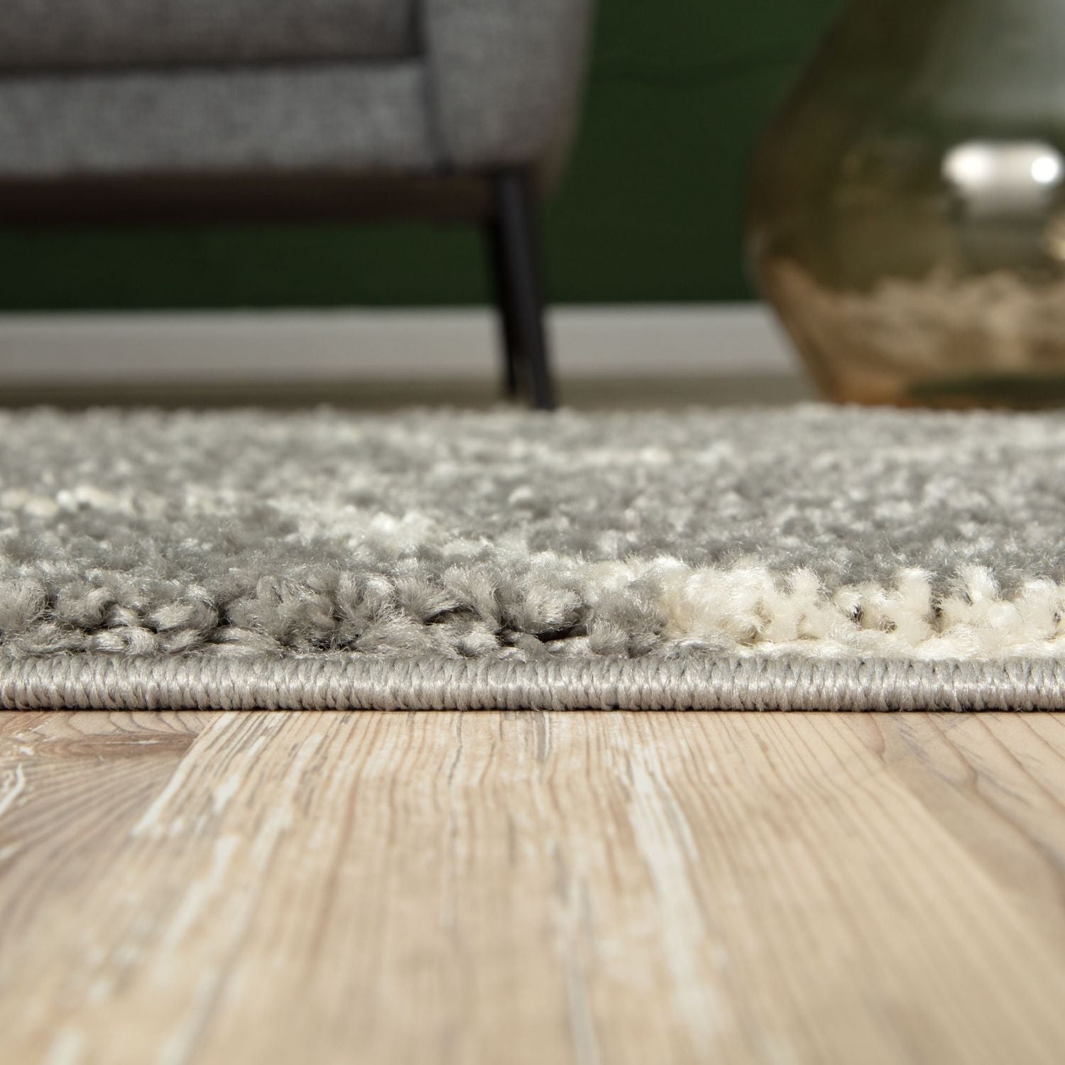Moroccan Grey Shaggy Rug | 610 - PN Home
