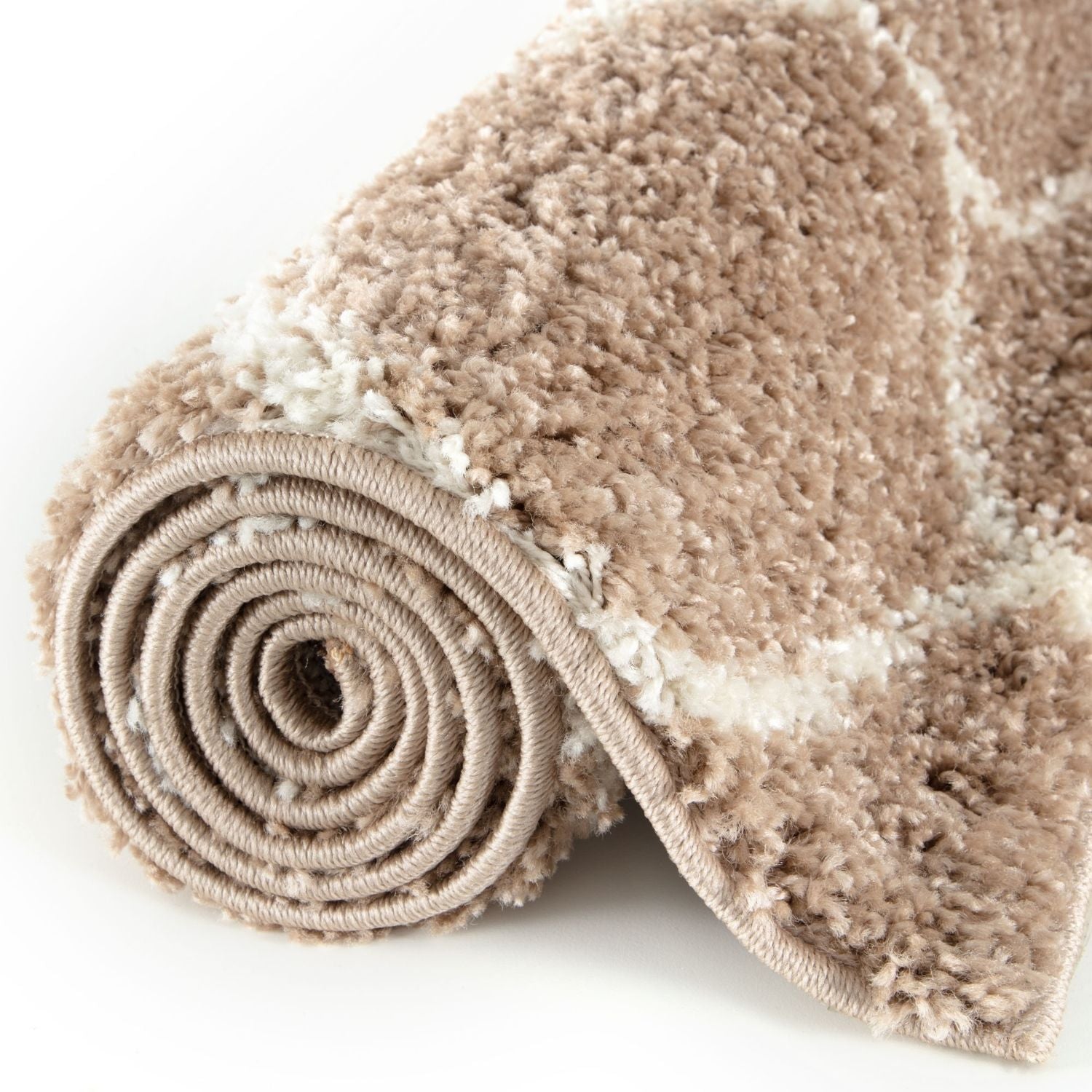 Moroccan Beige Shaggy Rug | 620 - PN Home