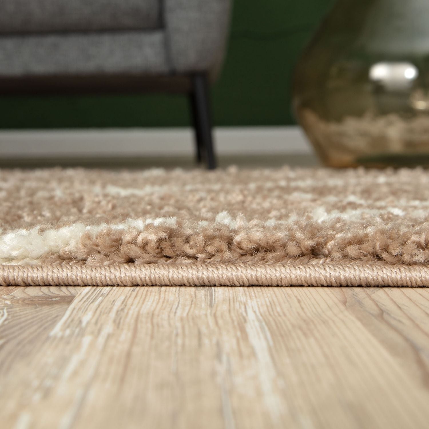 Moroccan Beige Shaggy Rug | 620 - PN Home