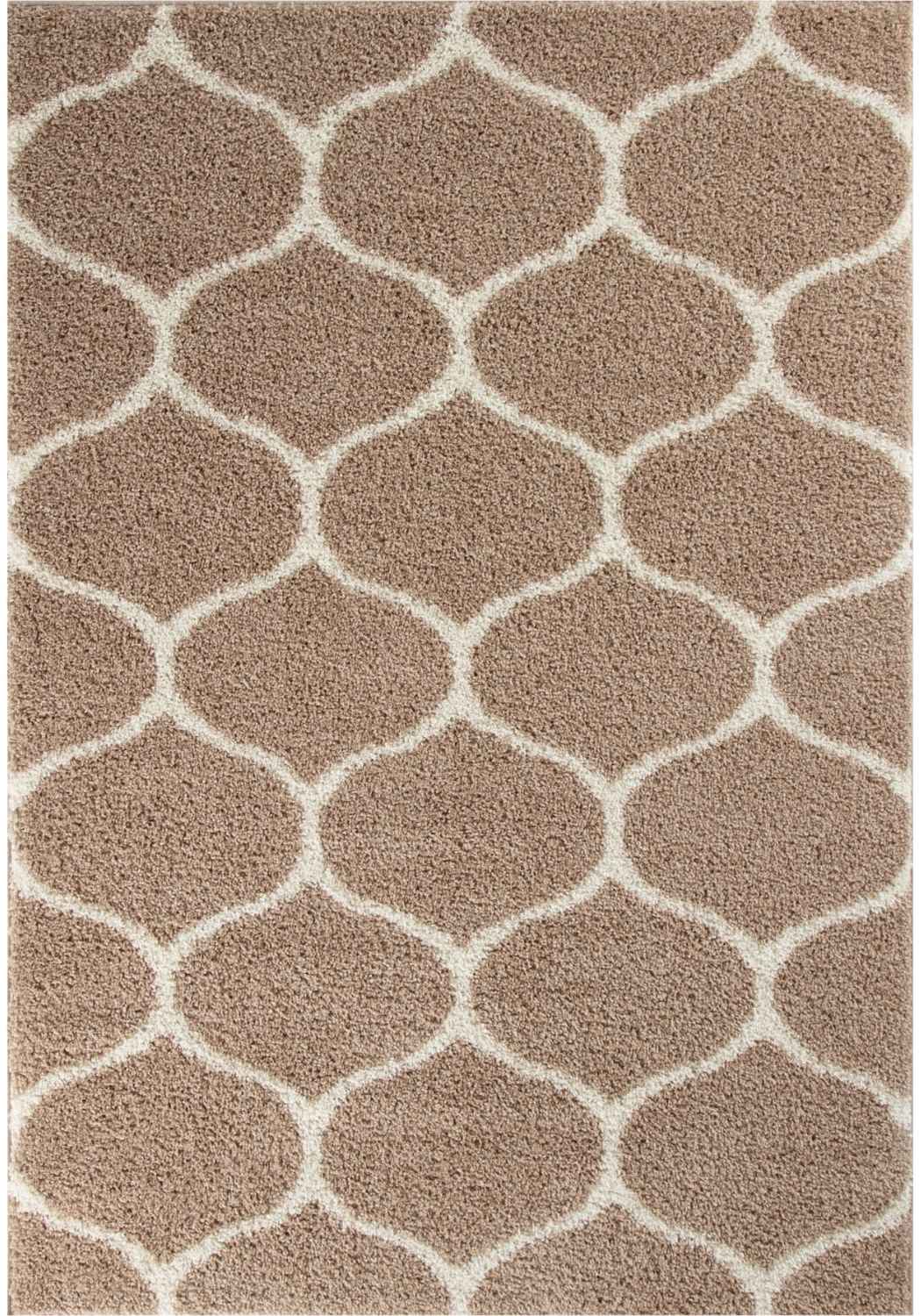 Moroccan Beige Shaggy Rug | 620 - PN Home