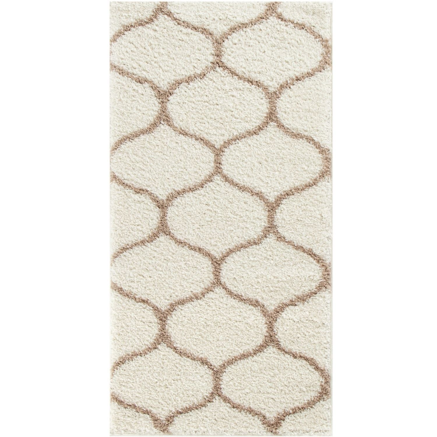 Moroccan Ivory Shaggy Rug | 630 - PN Home