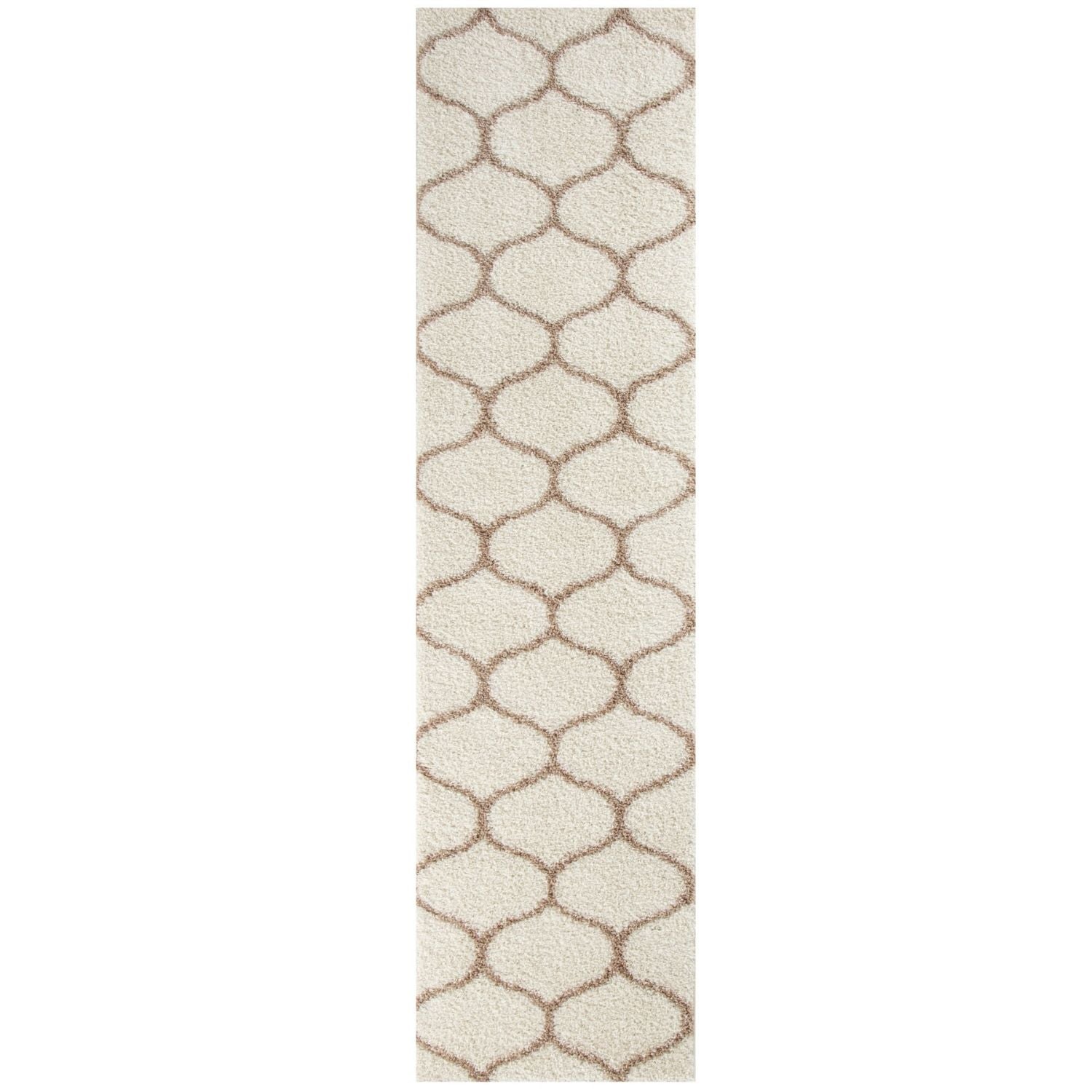 Moroccan Ivory Shaggy Rug | 630 - PN Home