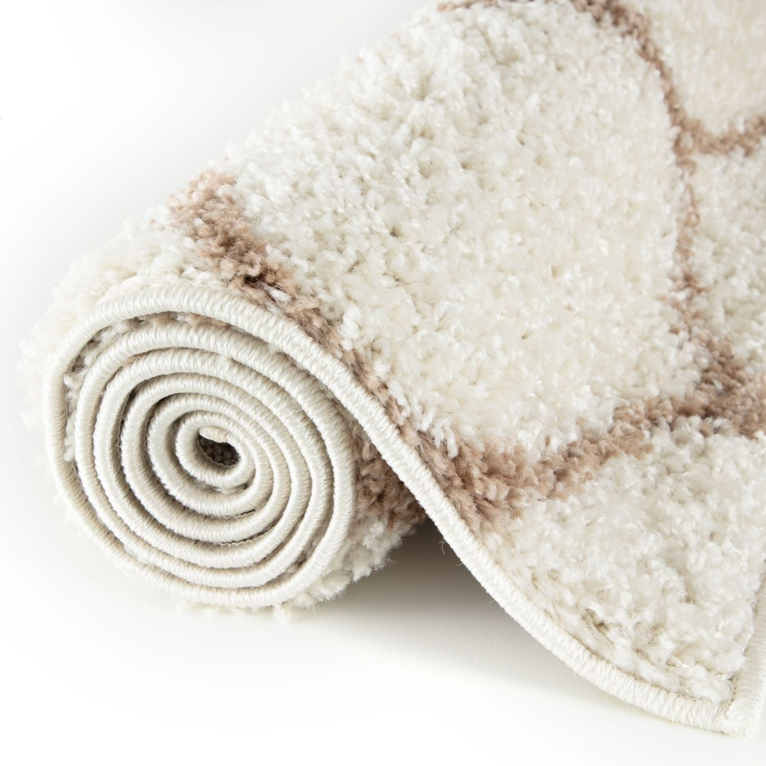 Moroccan Ivory Shaggy Rug | 630 - PN Home