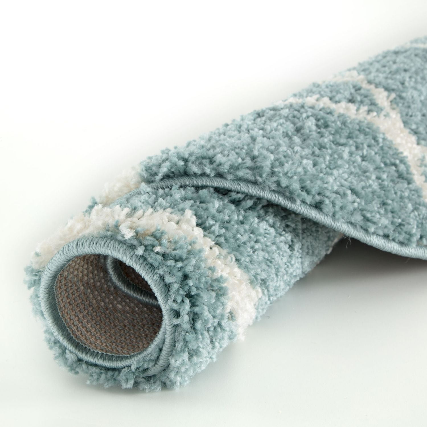 Moroccan Duck Egg Blue Shaggy Rug | 650 - PN Home