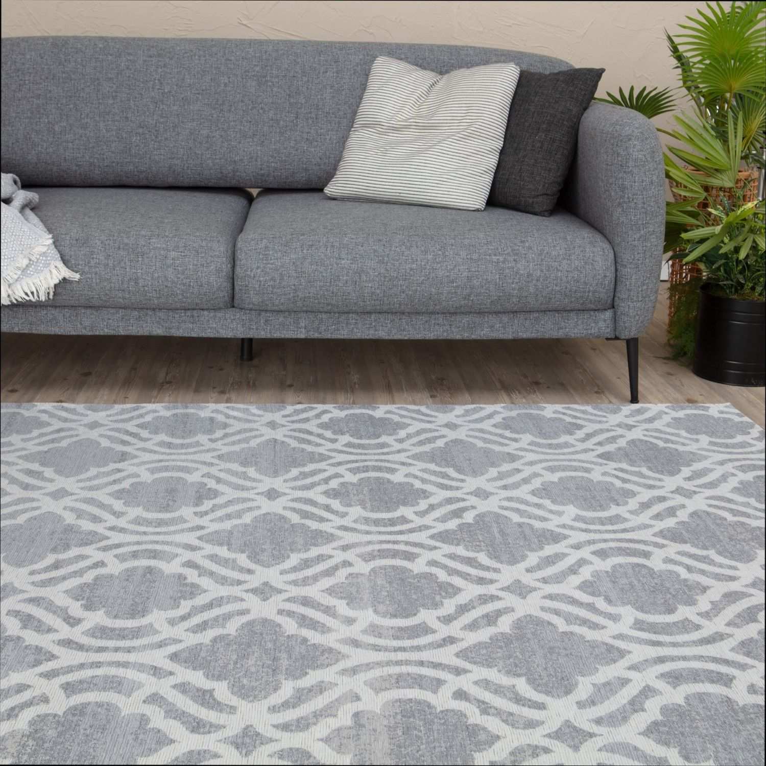 Washable Rug Carina Grey | 6901G - PN Home