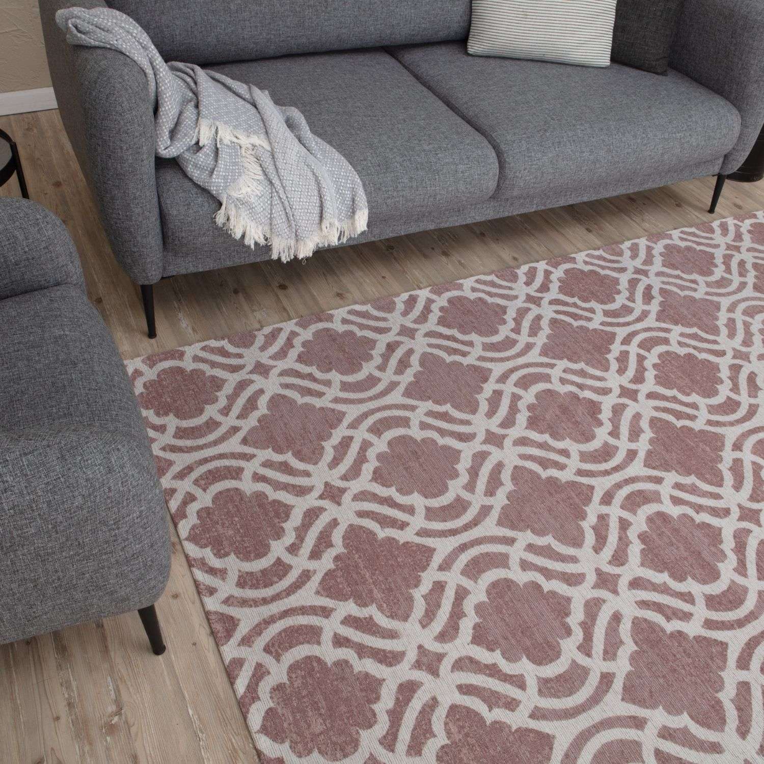Washable Rug Carina Pink | 6902P - PN Home
