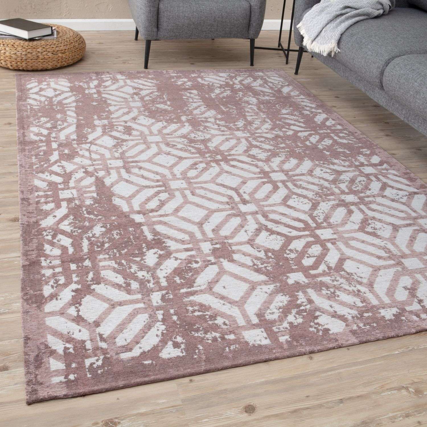 Washable Rug Carina Pink | 6933 - PN Home