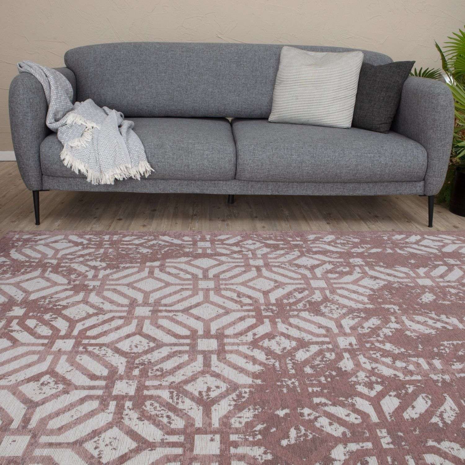 Washable Rug Carina Pink | 6933 - PN Home