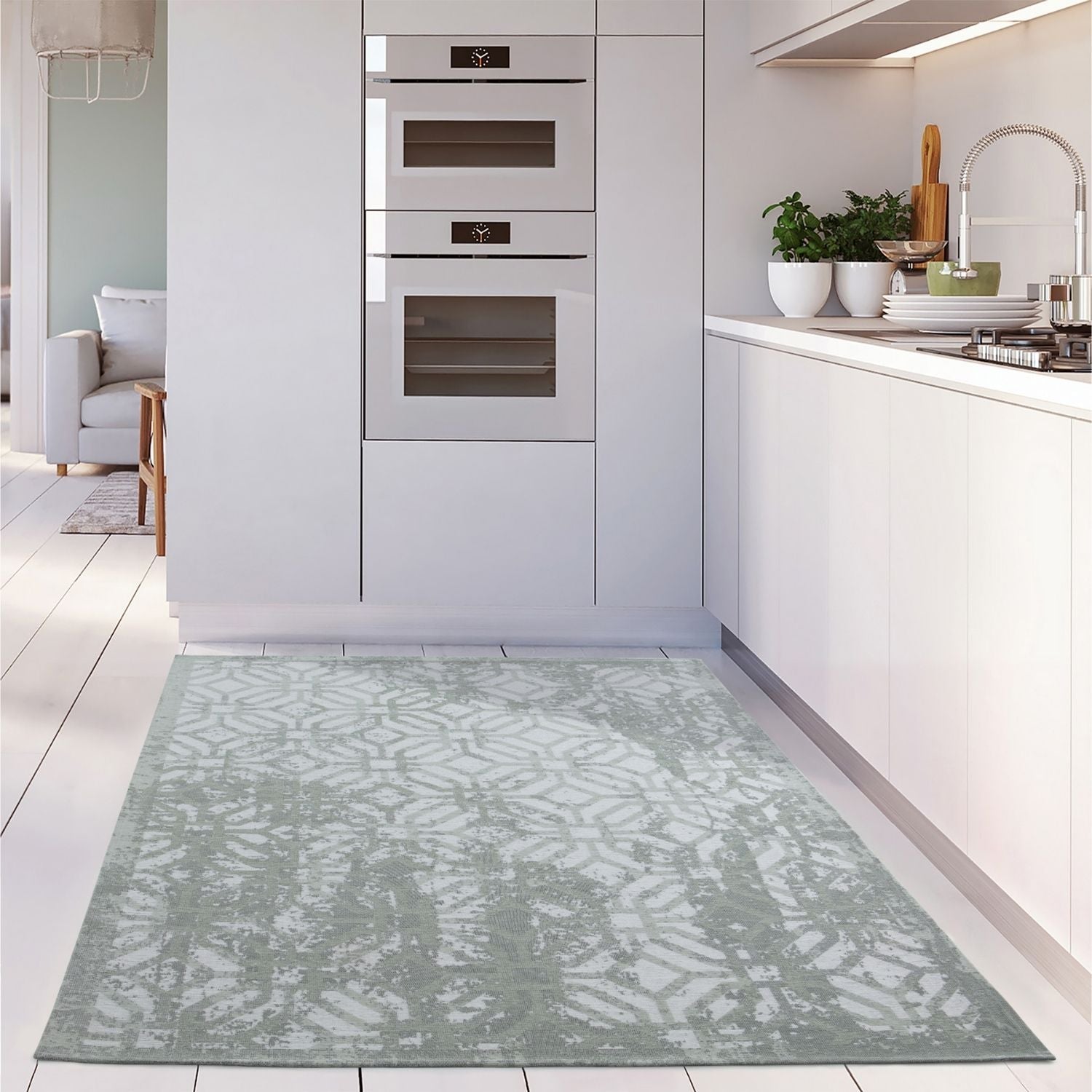 Washable Rug Carina Green | 6934 - PN Home