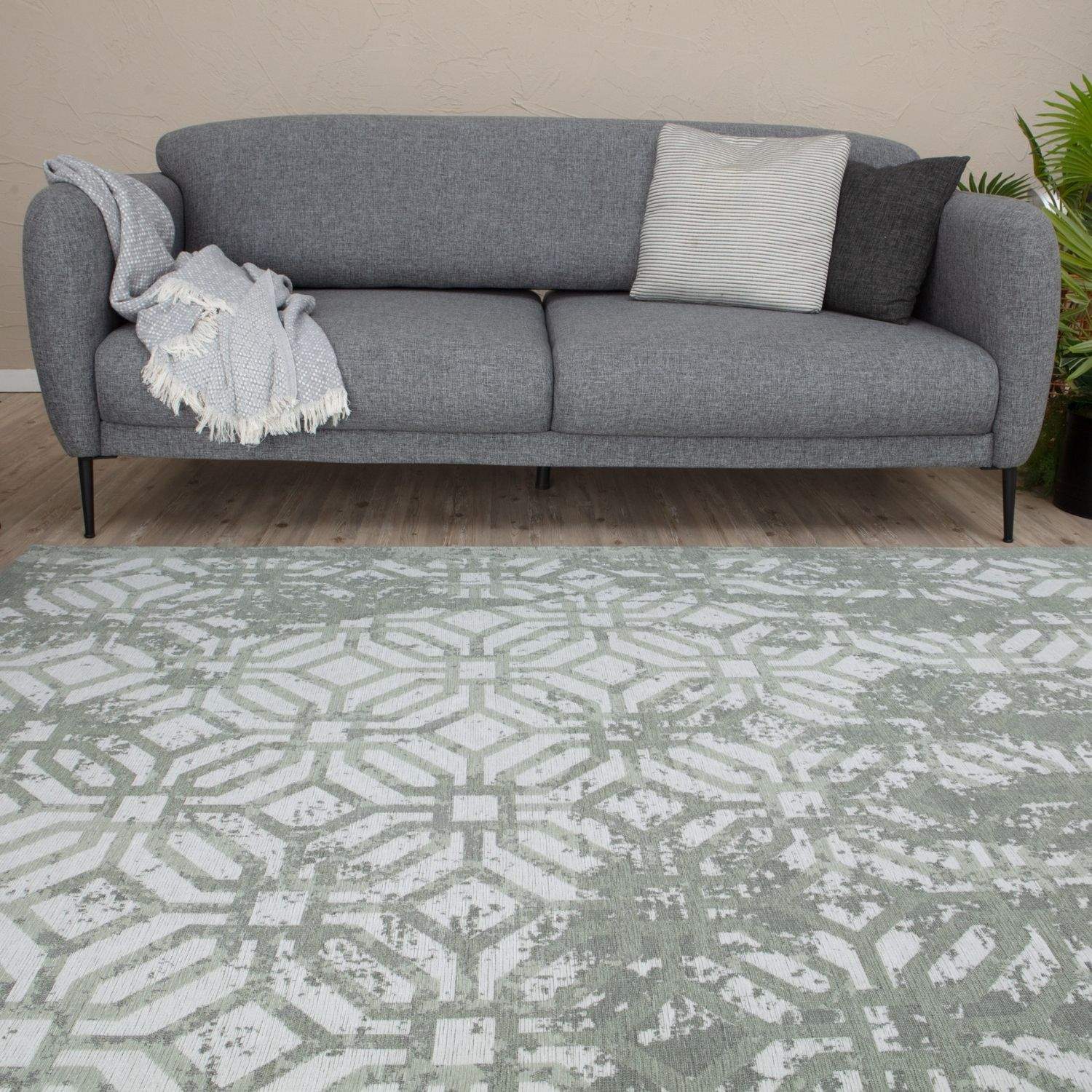 Washable Rug Carina Green | 6934 - PN Home
