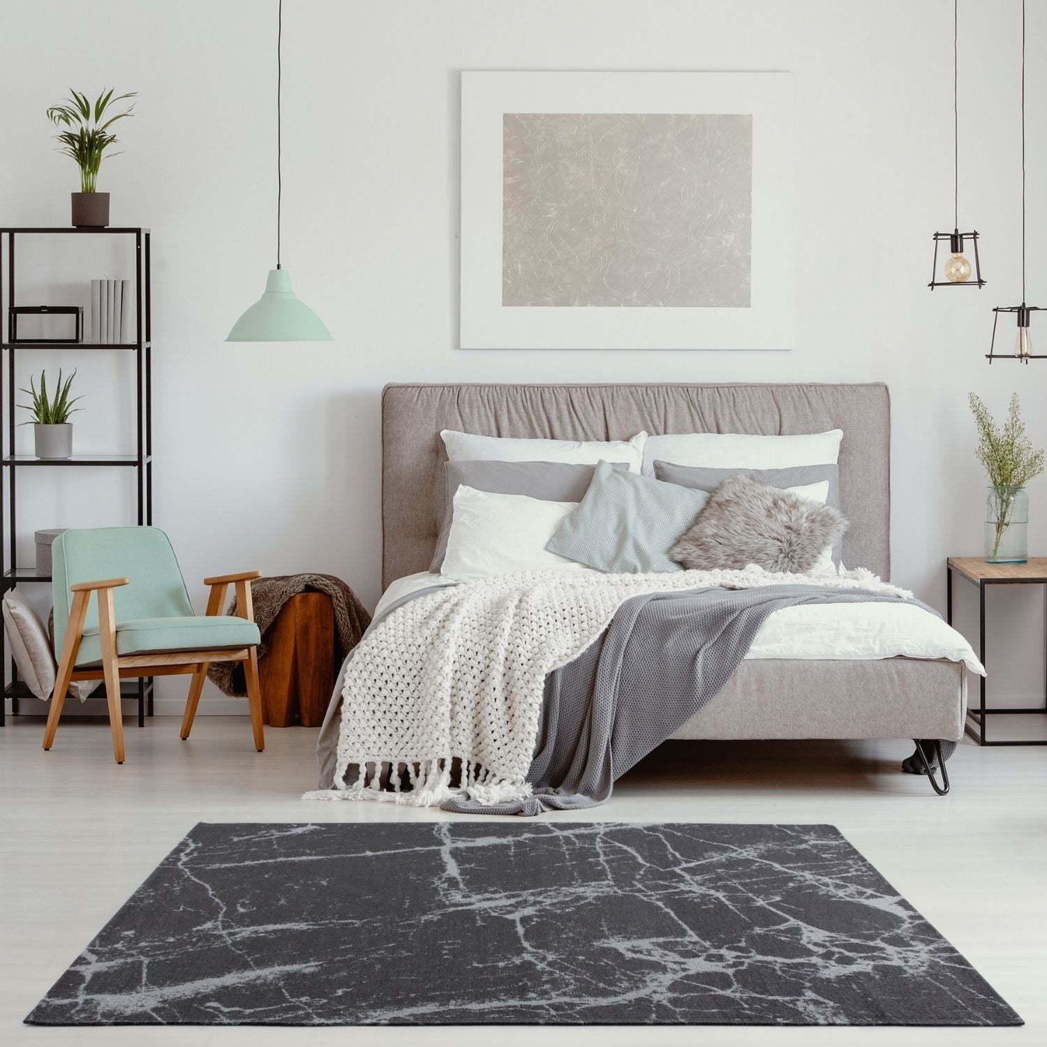 Washable Rug Carina Dark Grey | 6952D - PN Home