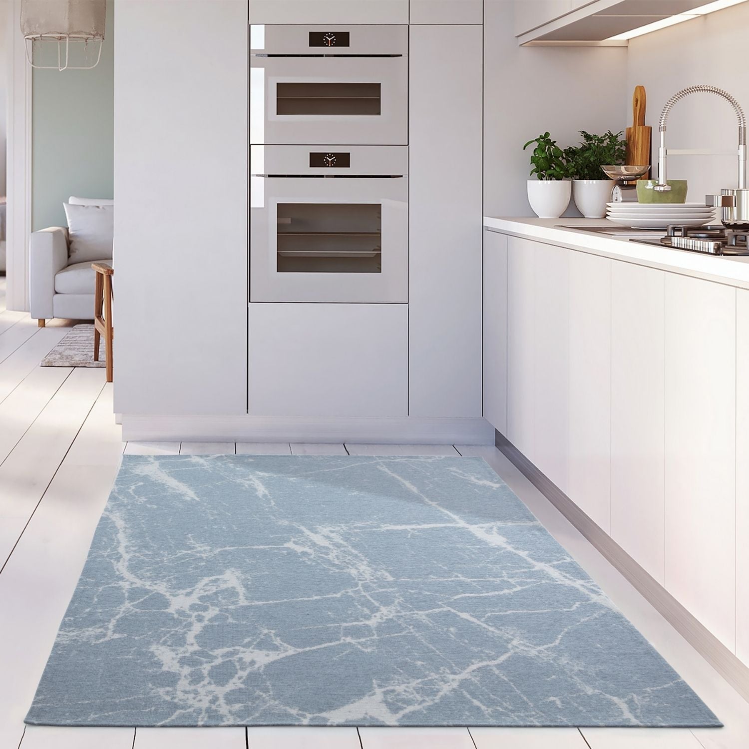 Washable Rug Carina Blue | 6955 - PN Home
