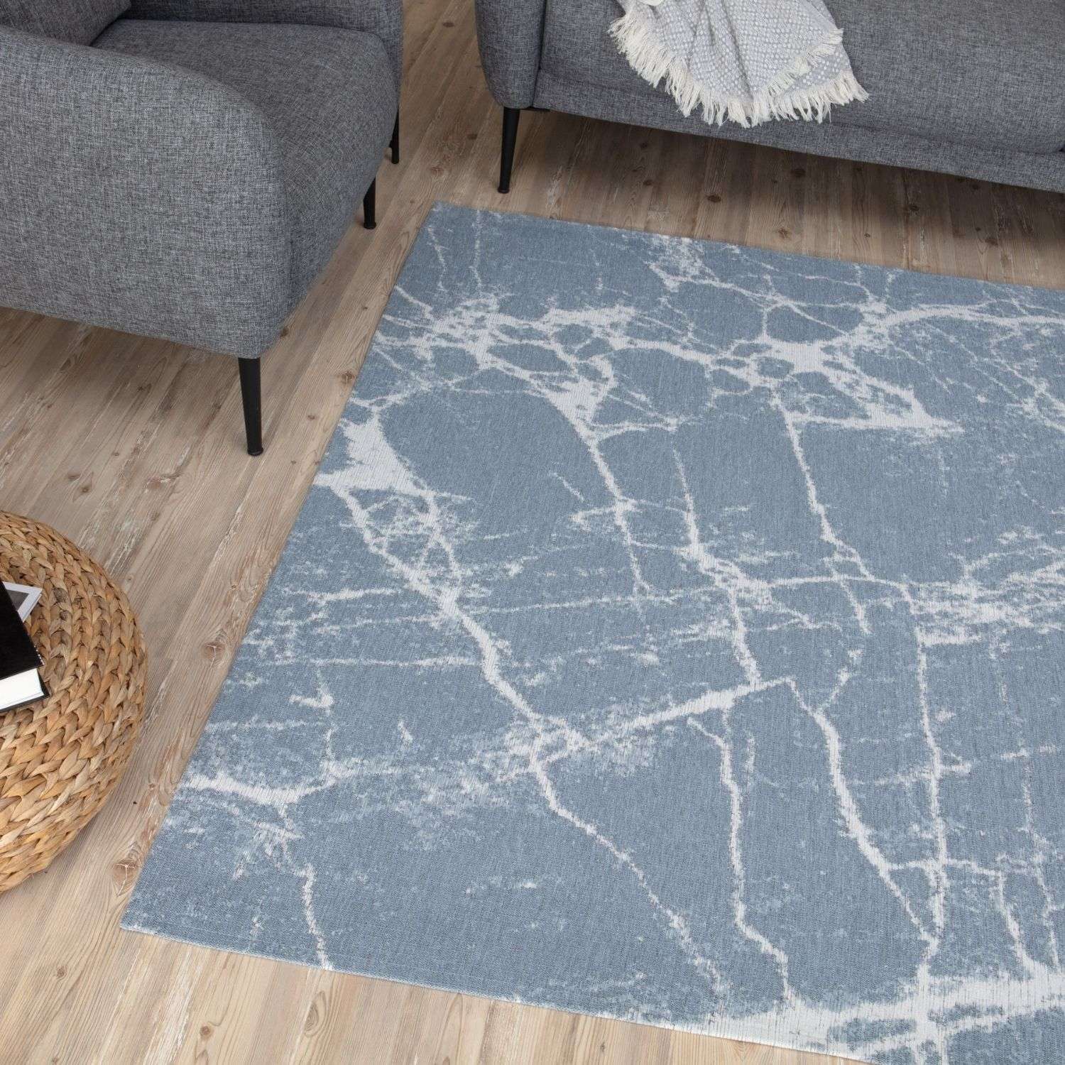 Washable Rug Carina Blue | 6955 - PN Home
