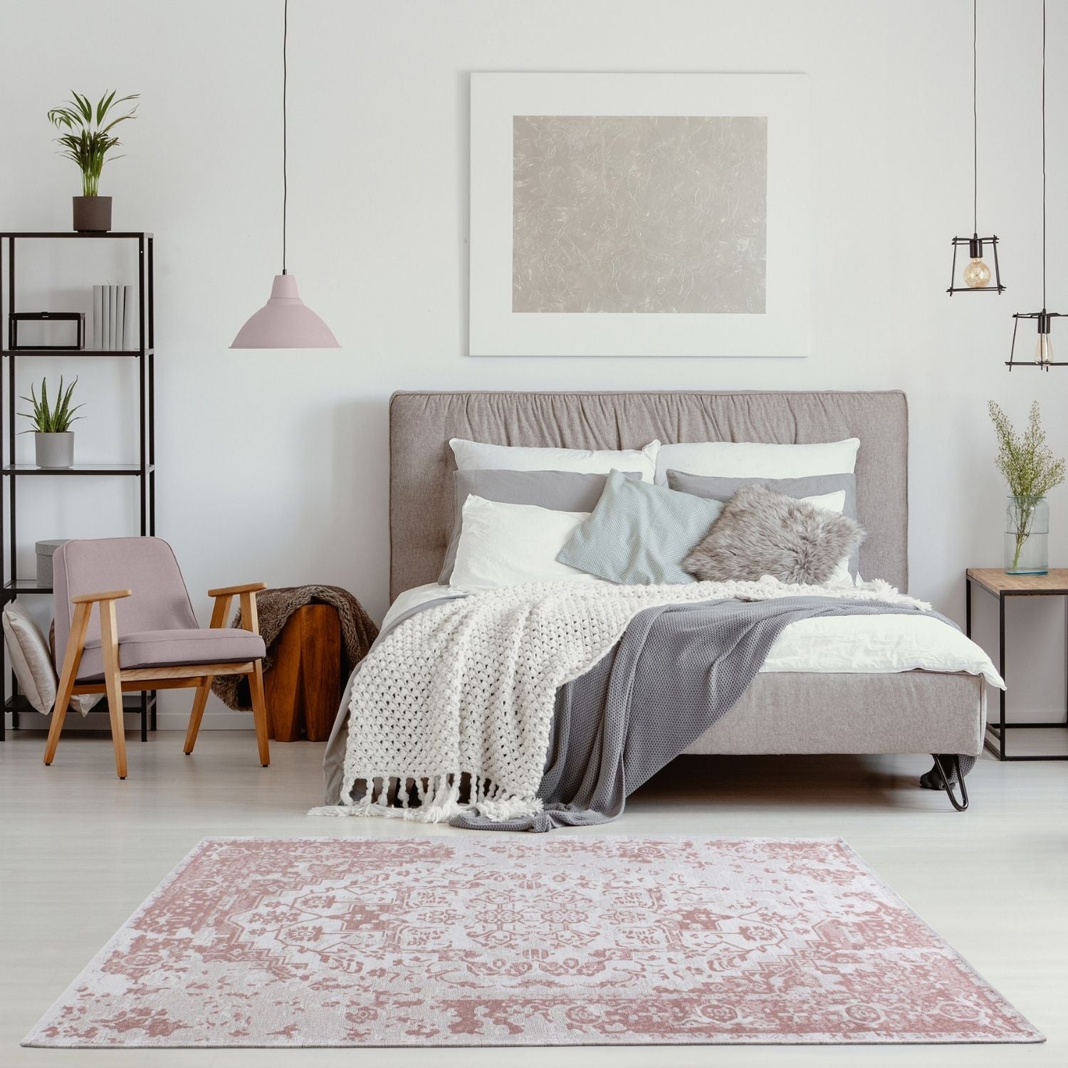 Washable Rug Carina Pink | 6962 - PN Home