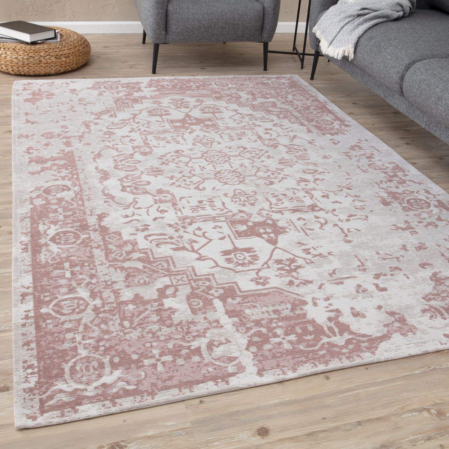Washable Rug Carina Pink | 6962 - PN Home