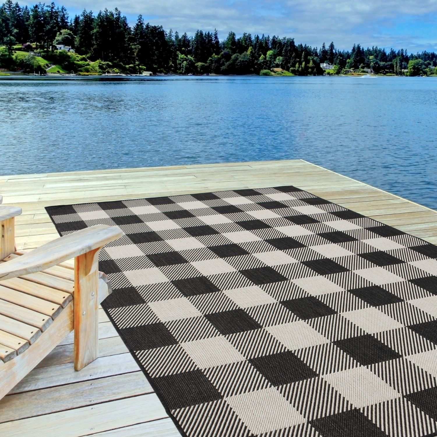 Ecology Outdoor Rug Black | 700BL - PN Home