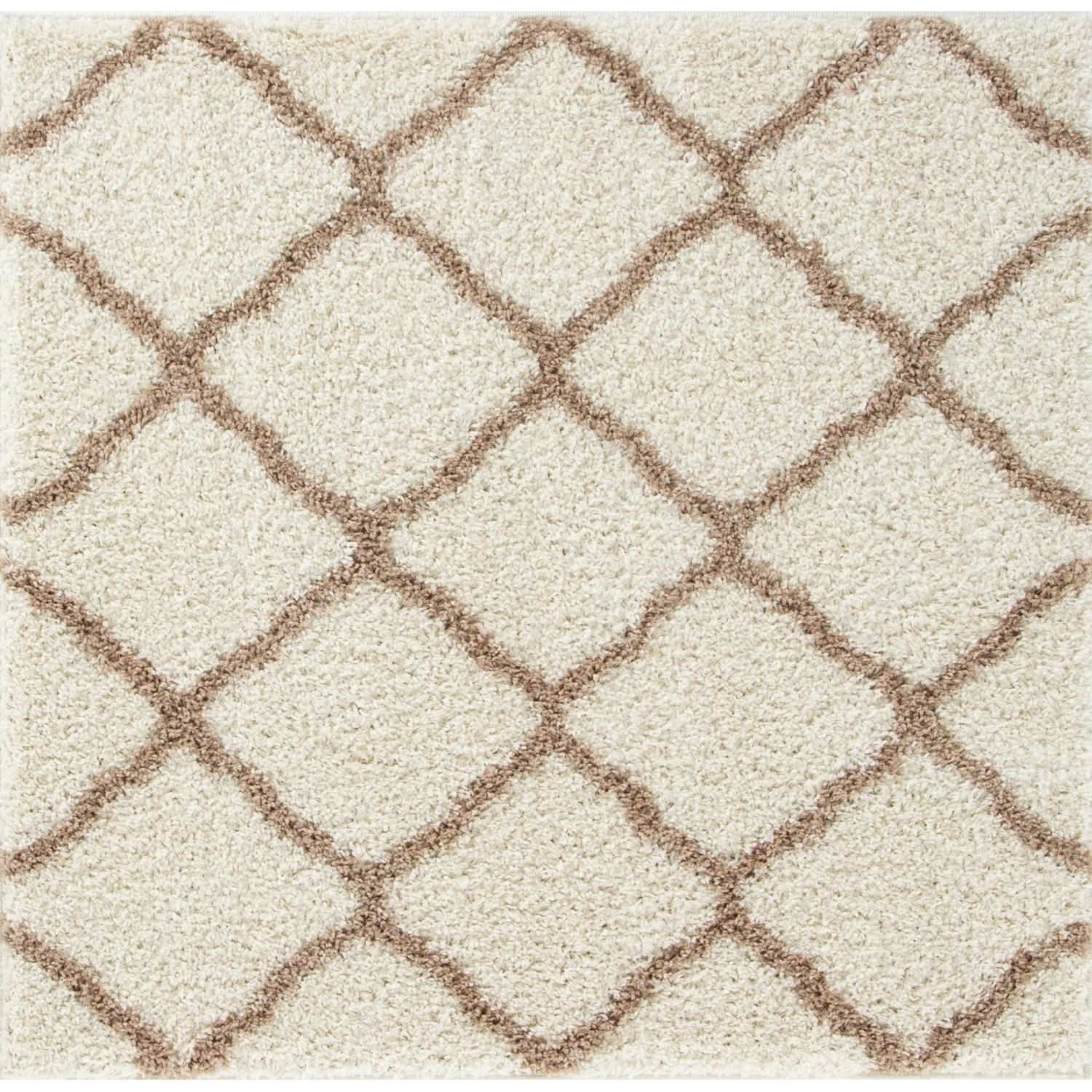 Moroccan Ivory Shaggy Rug | 730 - PN Home