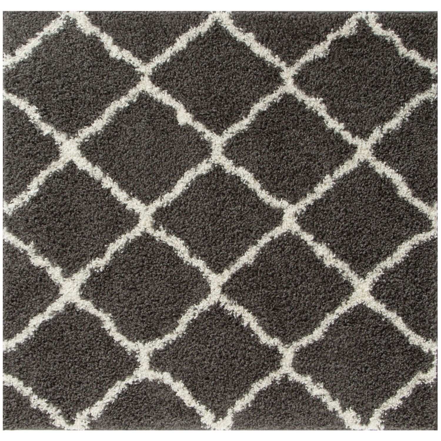 Moroccan Dark Grey Shaggy Rug | 740 - PN Home