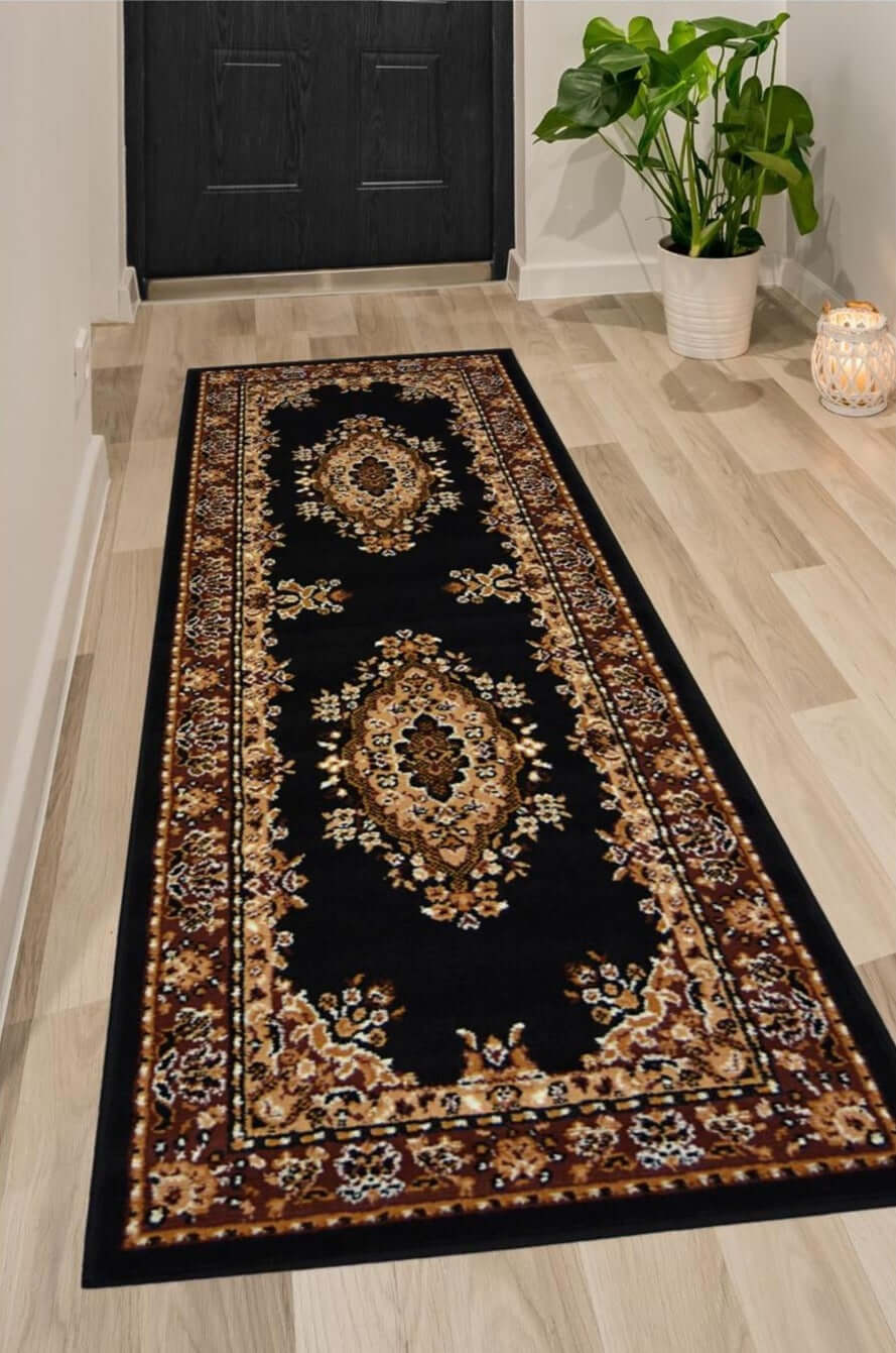 Maestro Traditional Black Rug | 4470 B11 - PN Home