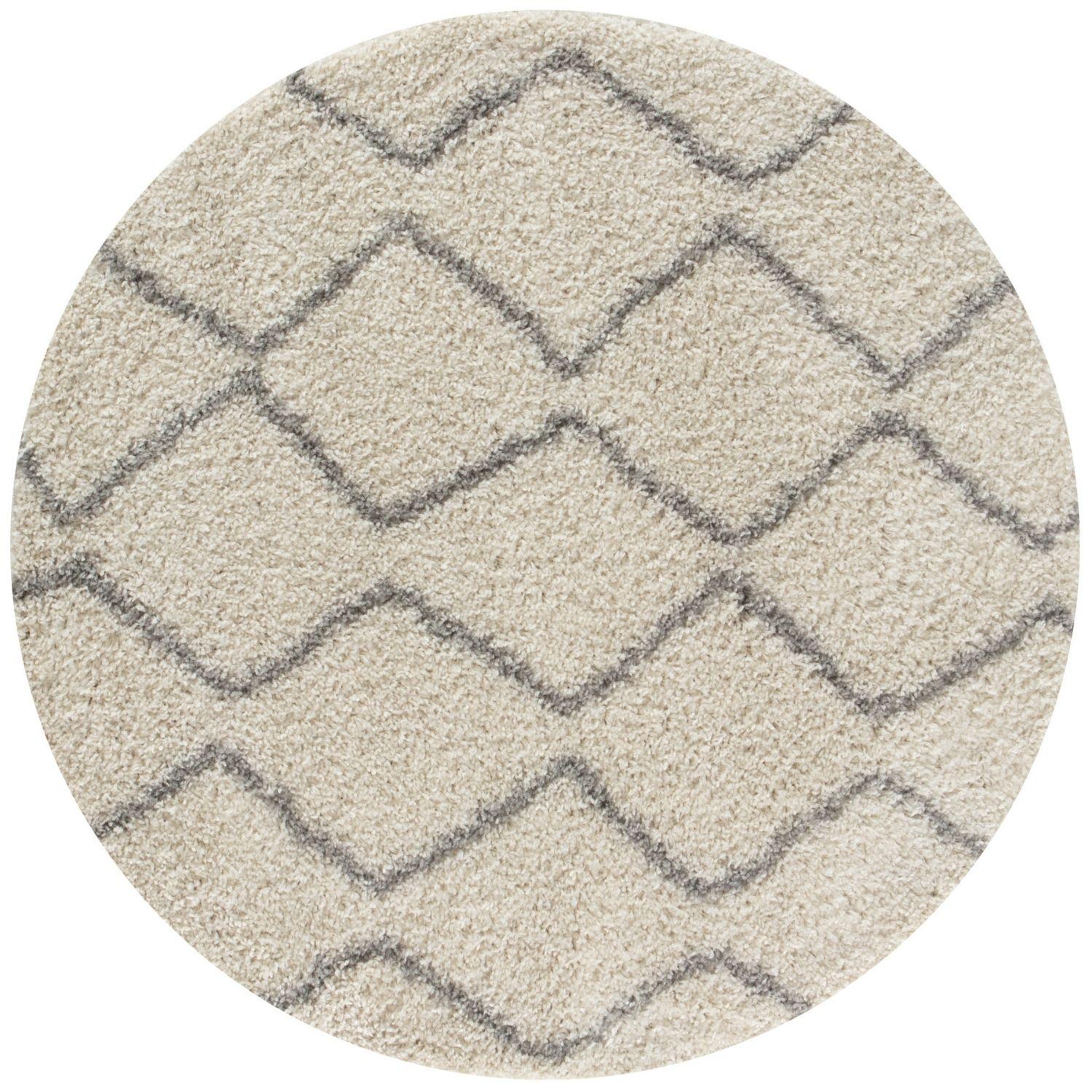 Moroccan Ivory Grey Shaggy Rug | 800 - PN Home