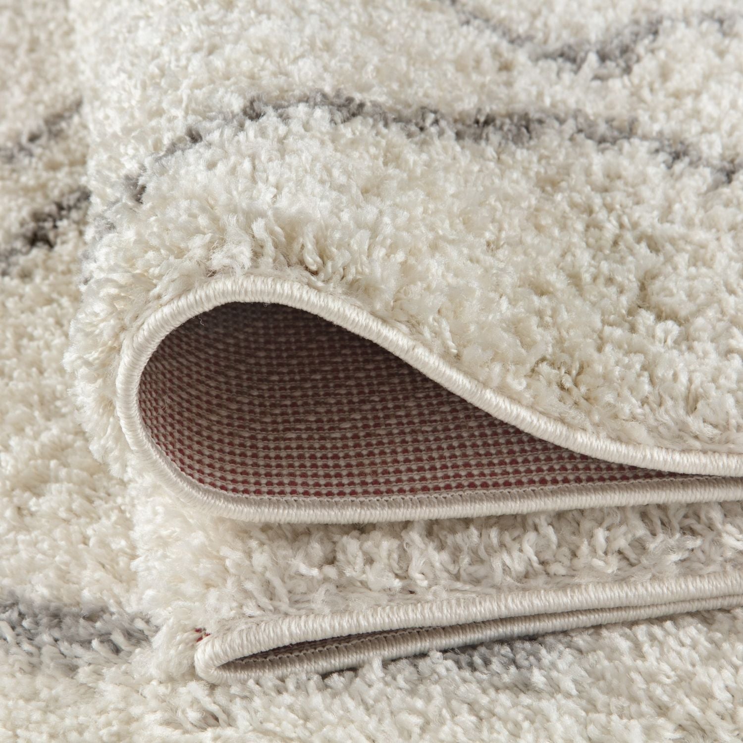 Moroccan Ivory Grey Shaggy Rug | 800 - PN Home