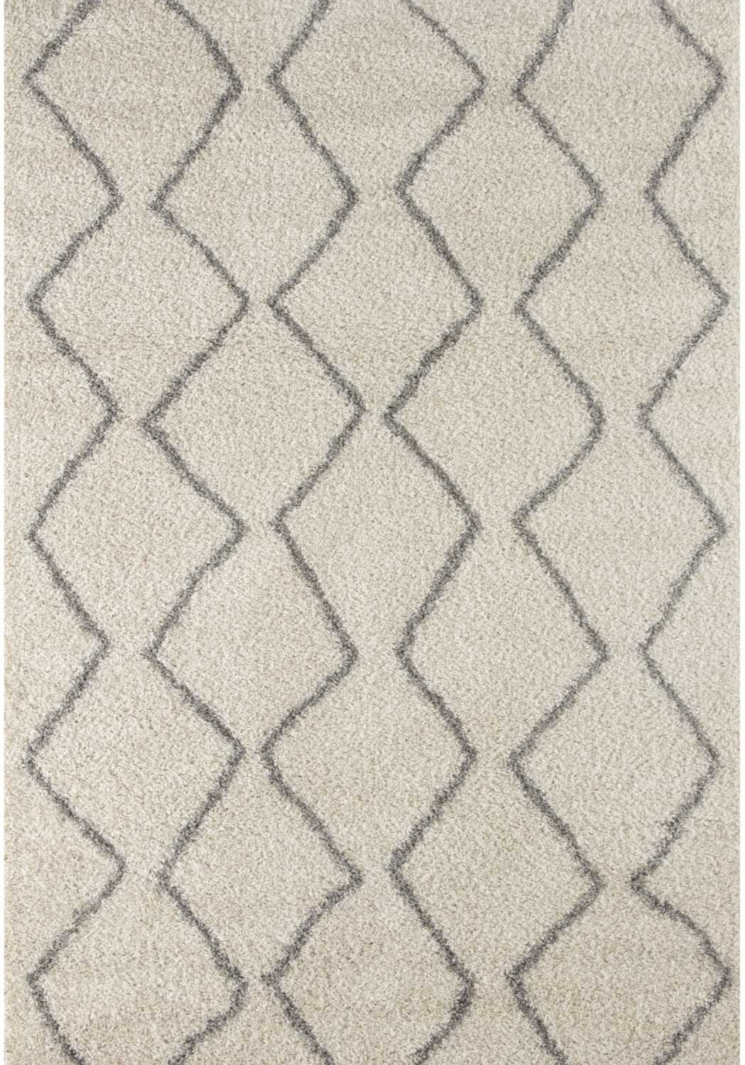 Moroccan Ivory Grey Shaggy Rug | 800 - PN Home
