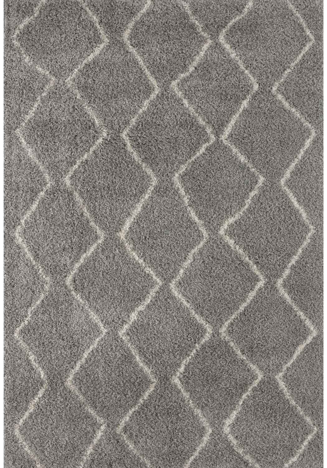 Moroccan Grey Shaggy Rug | 810 - PN Home