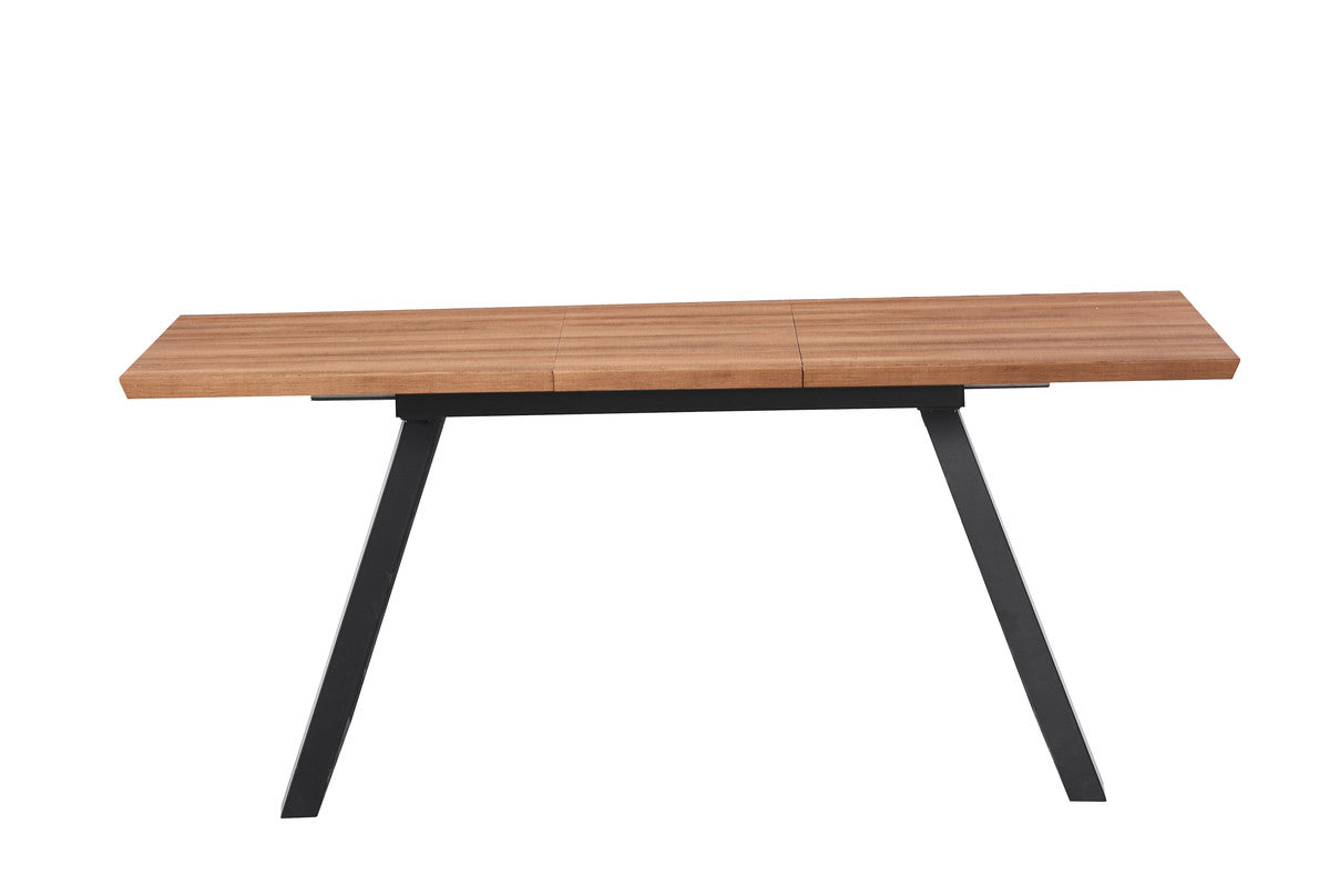 Vittorio Rocco LUX 5PCs Dining Set includes an Oak Dining Table and Set of 4 Dining Chairs