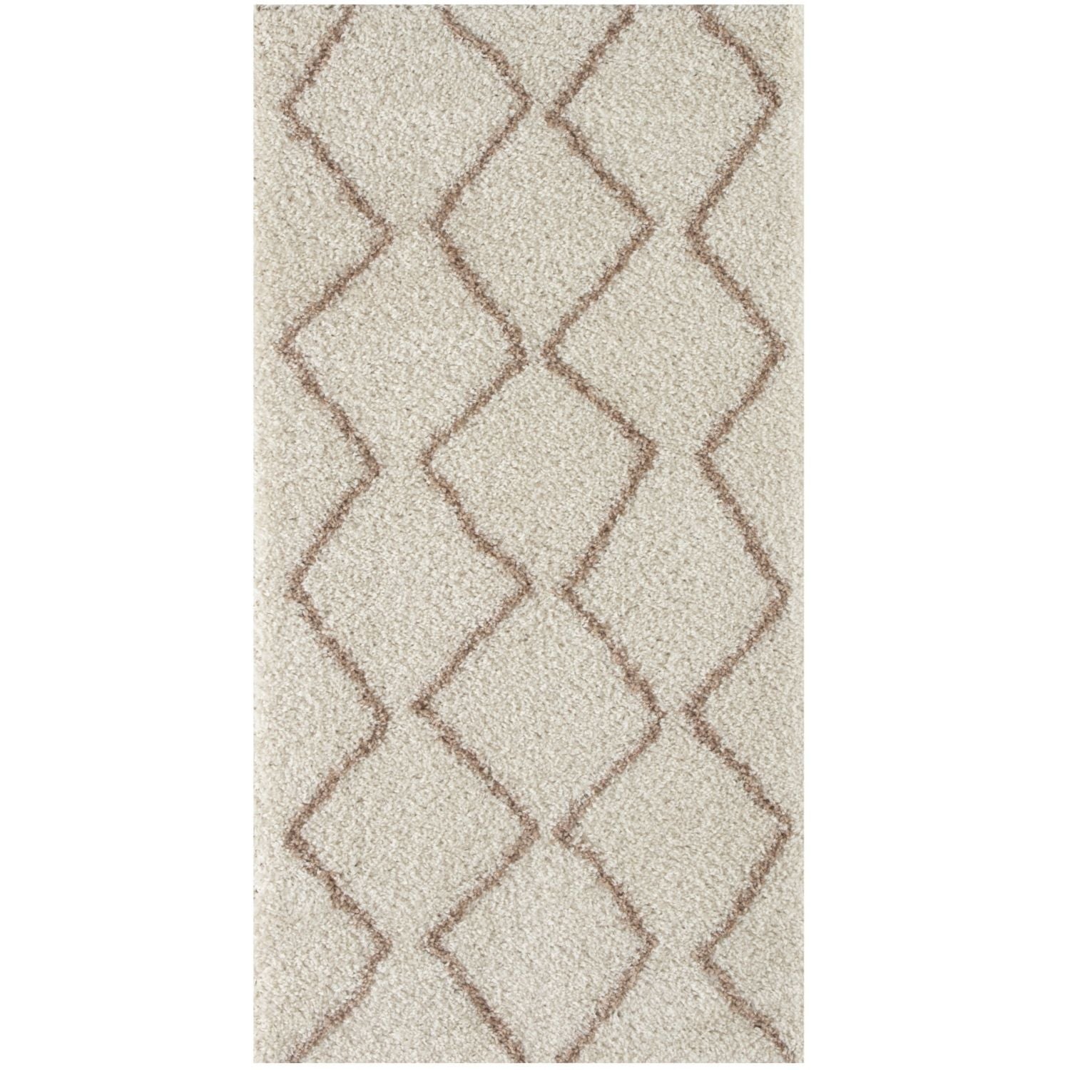 Moroccan Ivory Beige Shaggy Rug | 830 - PN Home