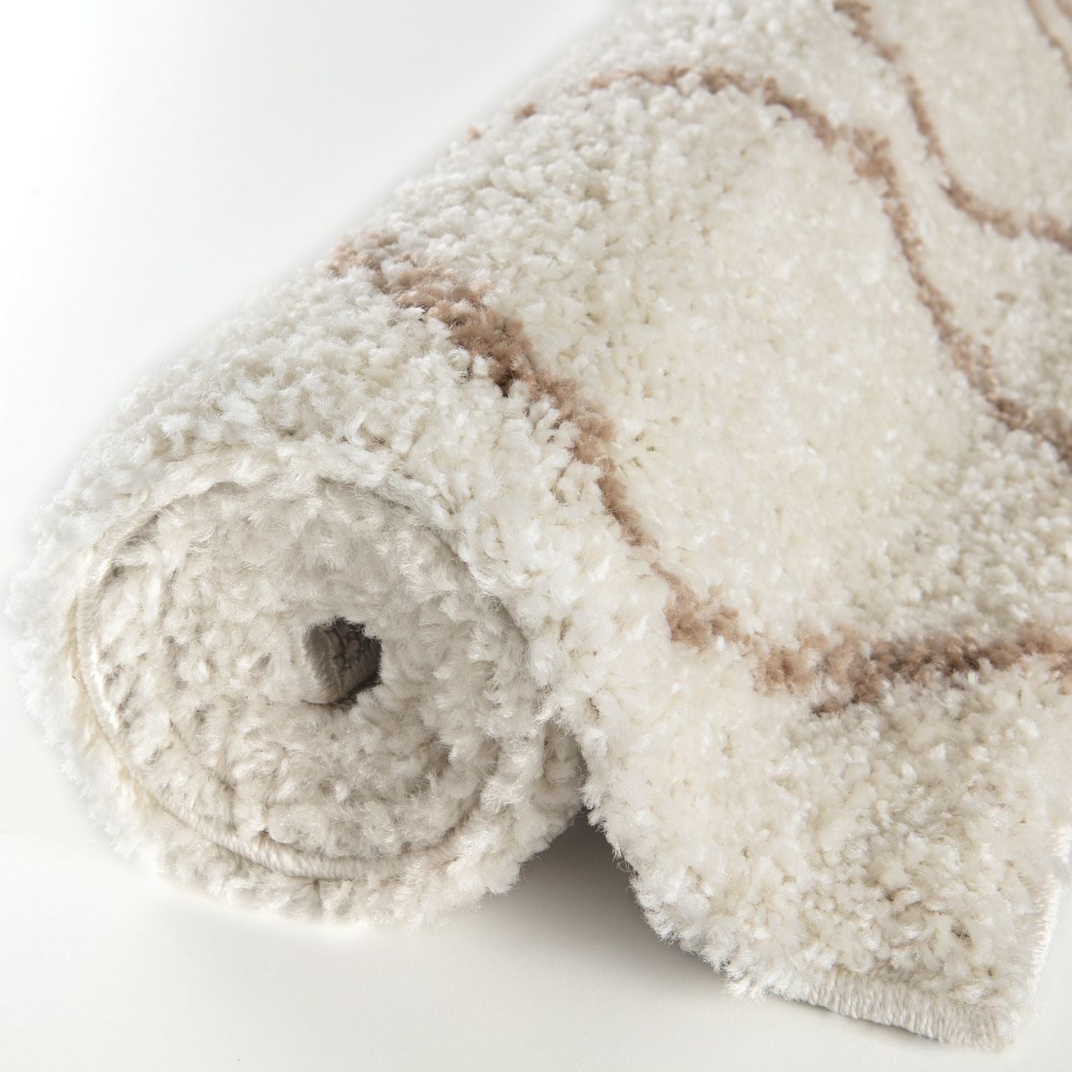 Moroccan Ivory Beige Shaggy Rug | 830 - PN Home