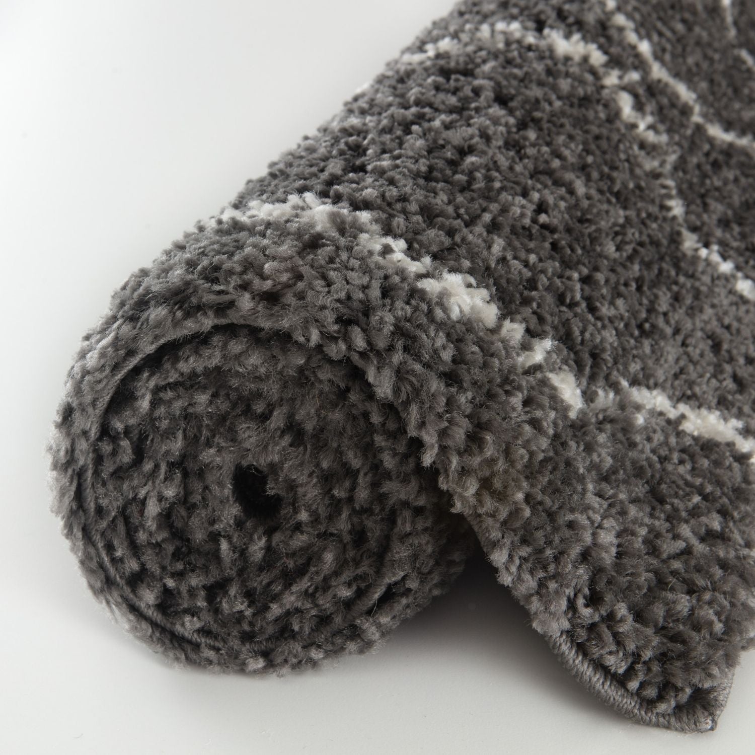 Moroccan Dark Grey Shaggy Rug | 840 - PN Home