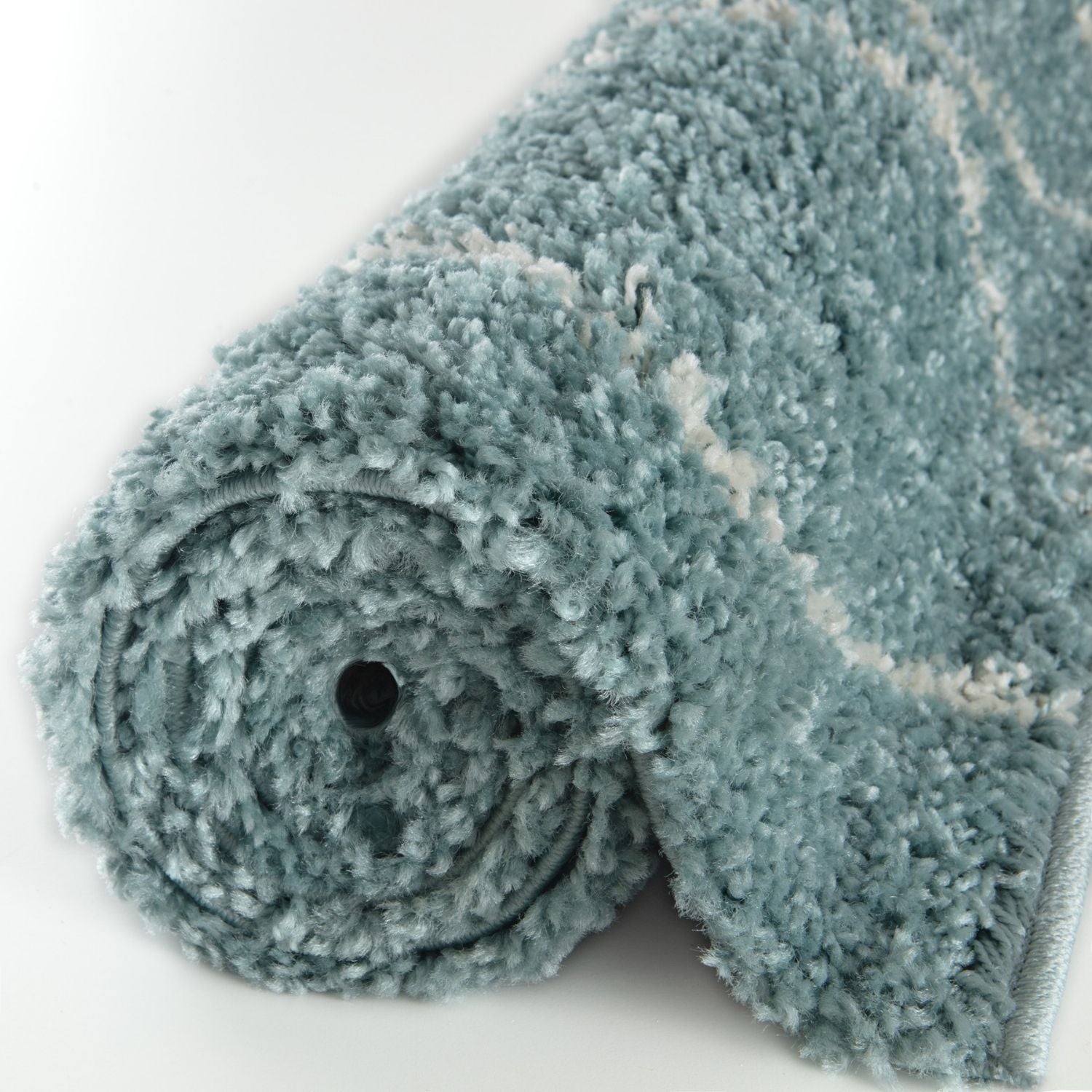 Moroccan Duck Egg Blue Shaggy Rug | 850 - PN Home