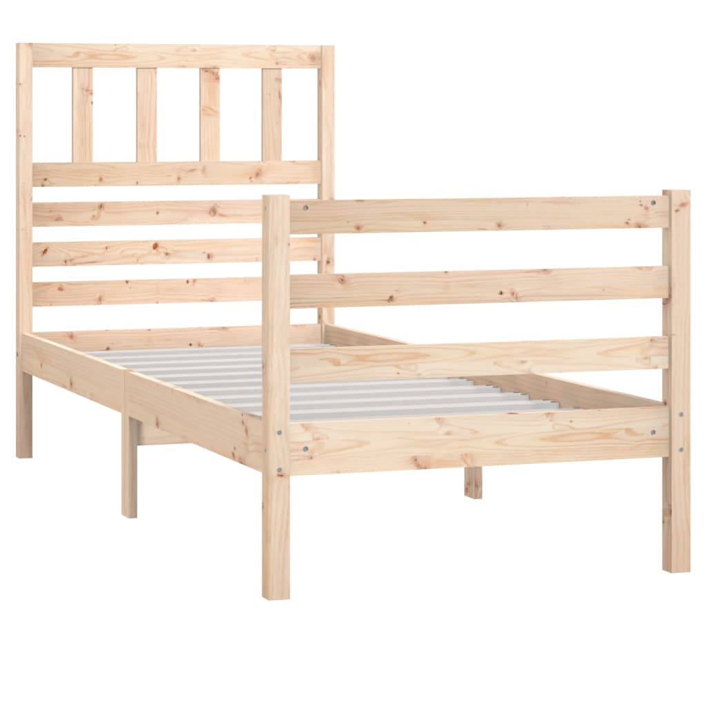 Bed Frame without Mattress 90x190 cm Single Single Solid Wood