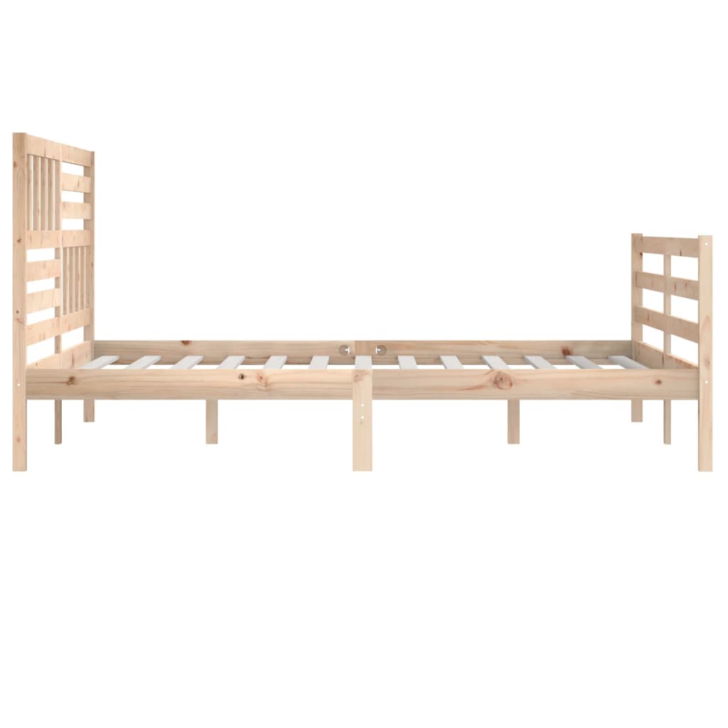 Bed Frame without Mattress 180x200 cm Super King Super King Size Solid Wood