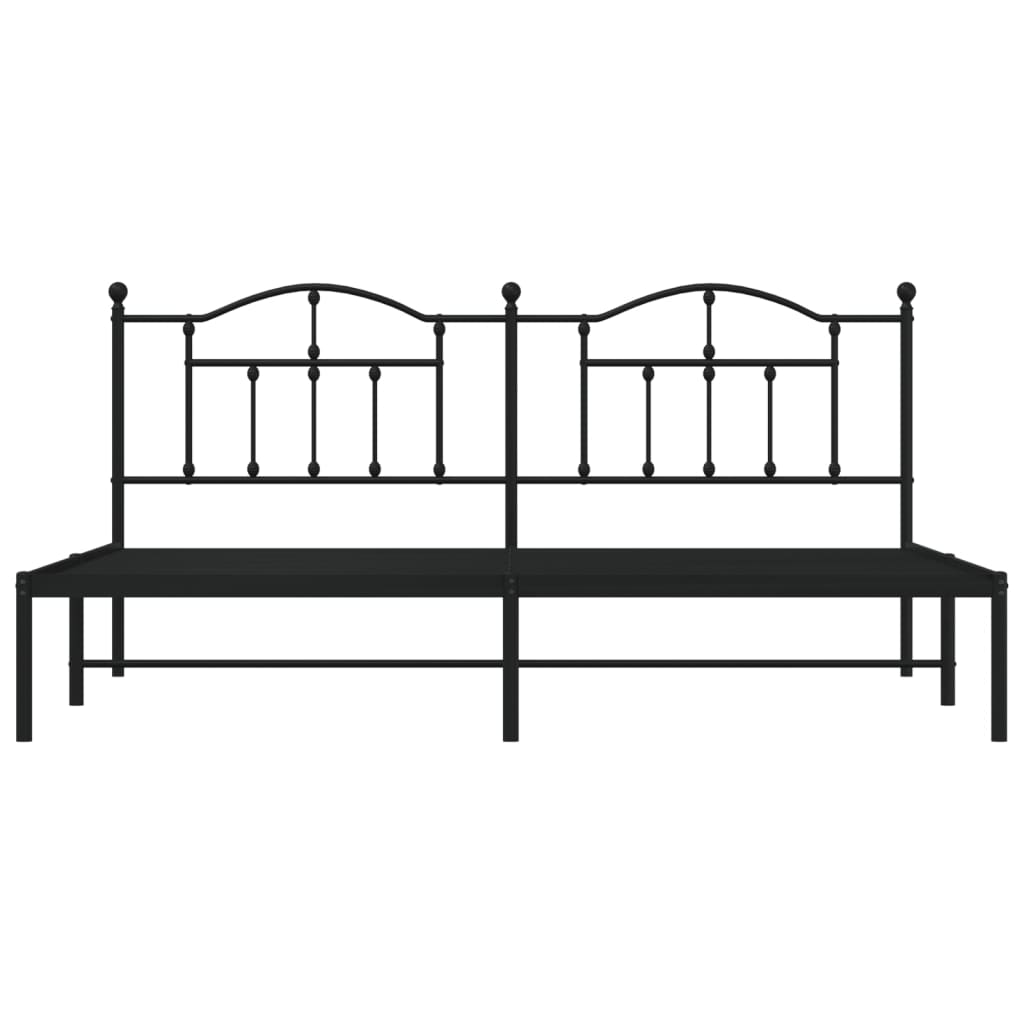 powder-coated steel bed frame