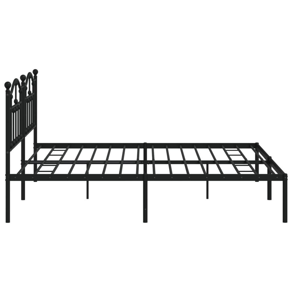 metal bed frame with slats uk