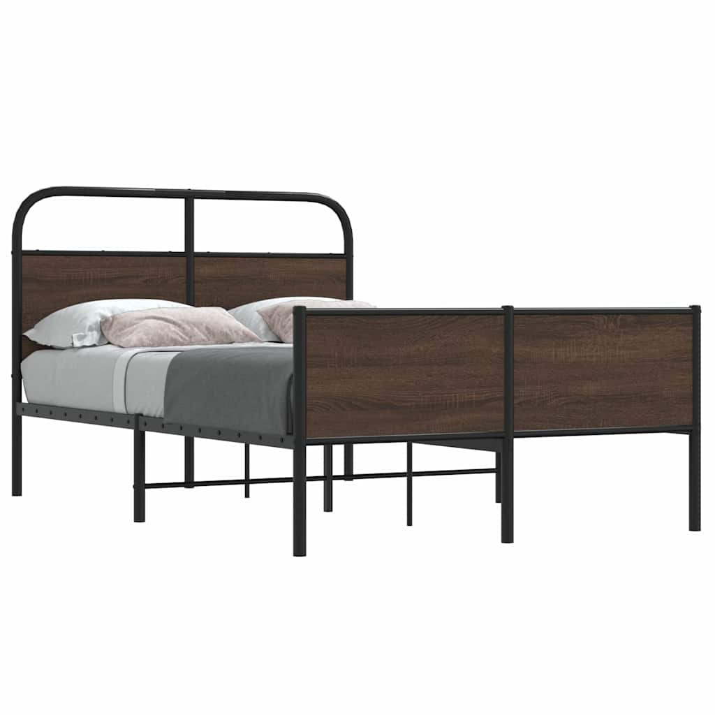 buy steel and wood bed frame uk