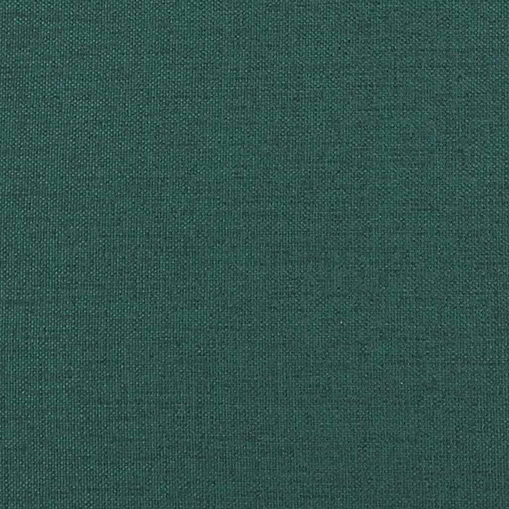 Corner Bed Frame with Headboard Dark green 100 x 200 cm Fabric