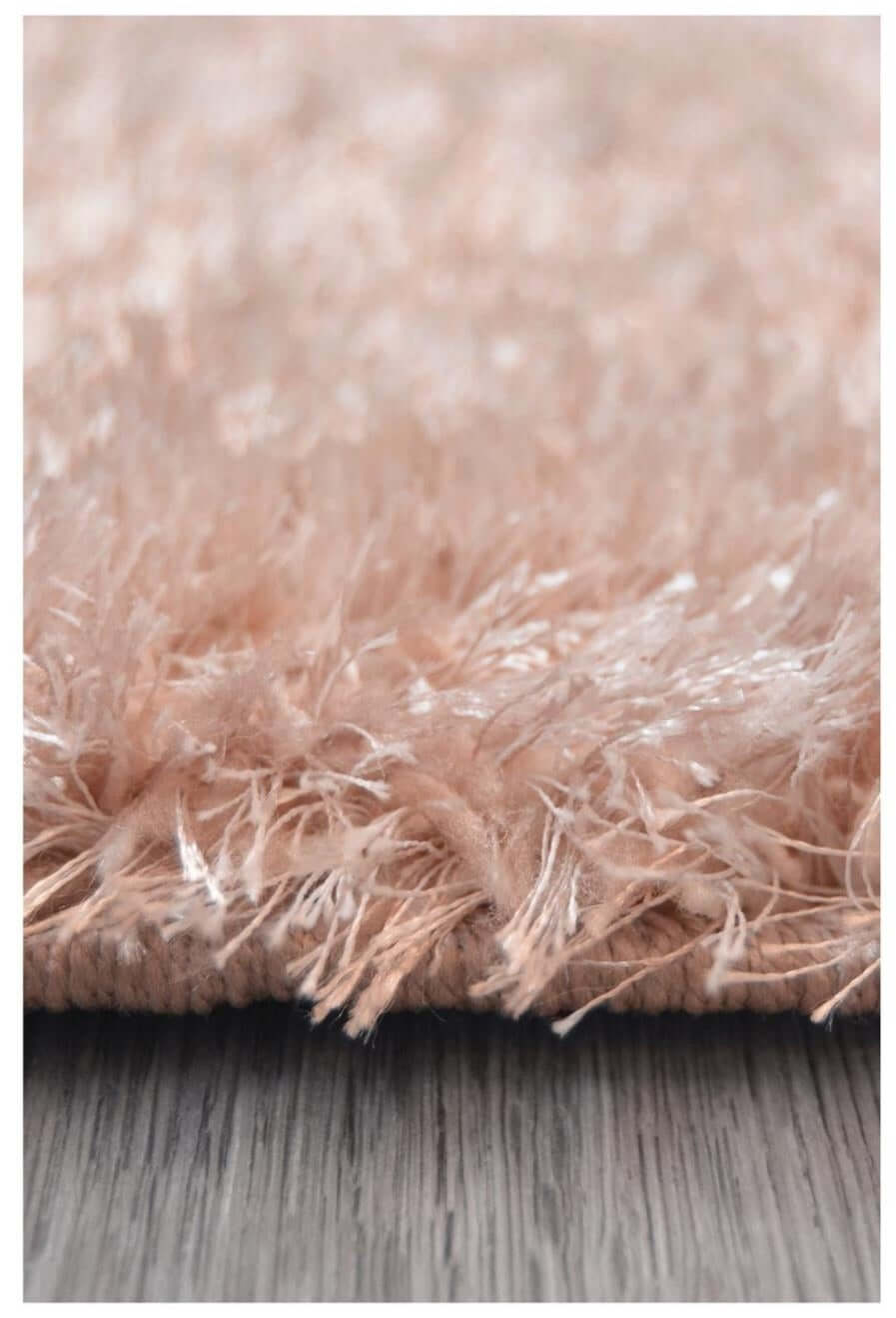 Shimmer Pink Supersoft Shaggy Rug | ODS33 - PN Home